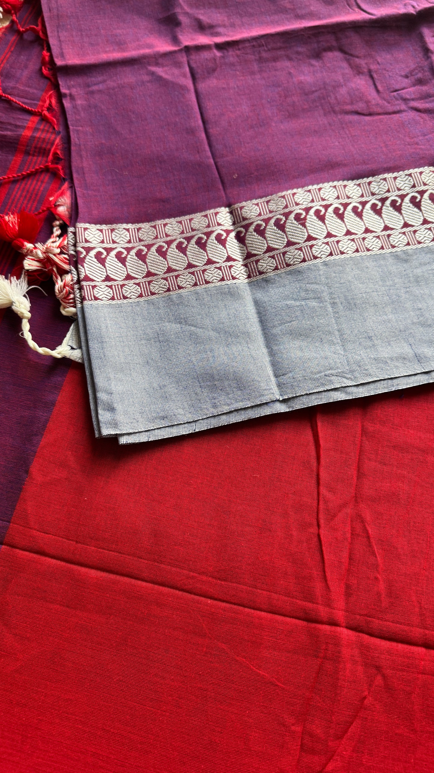 Purple Flame - Phulia Handwoven Soft Cotton YCBCFC13