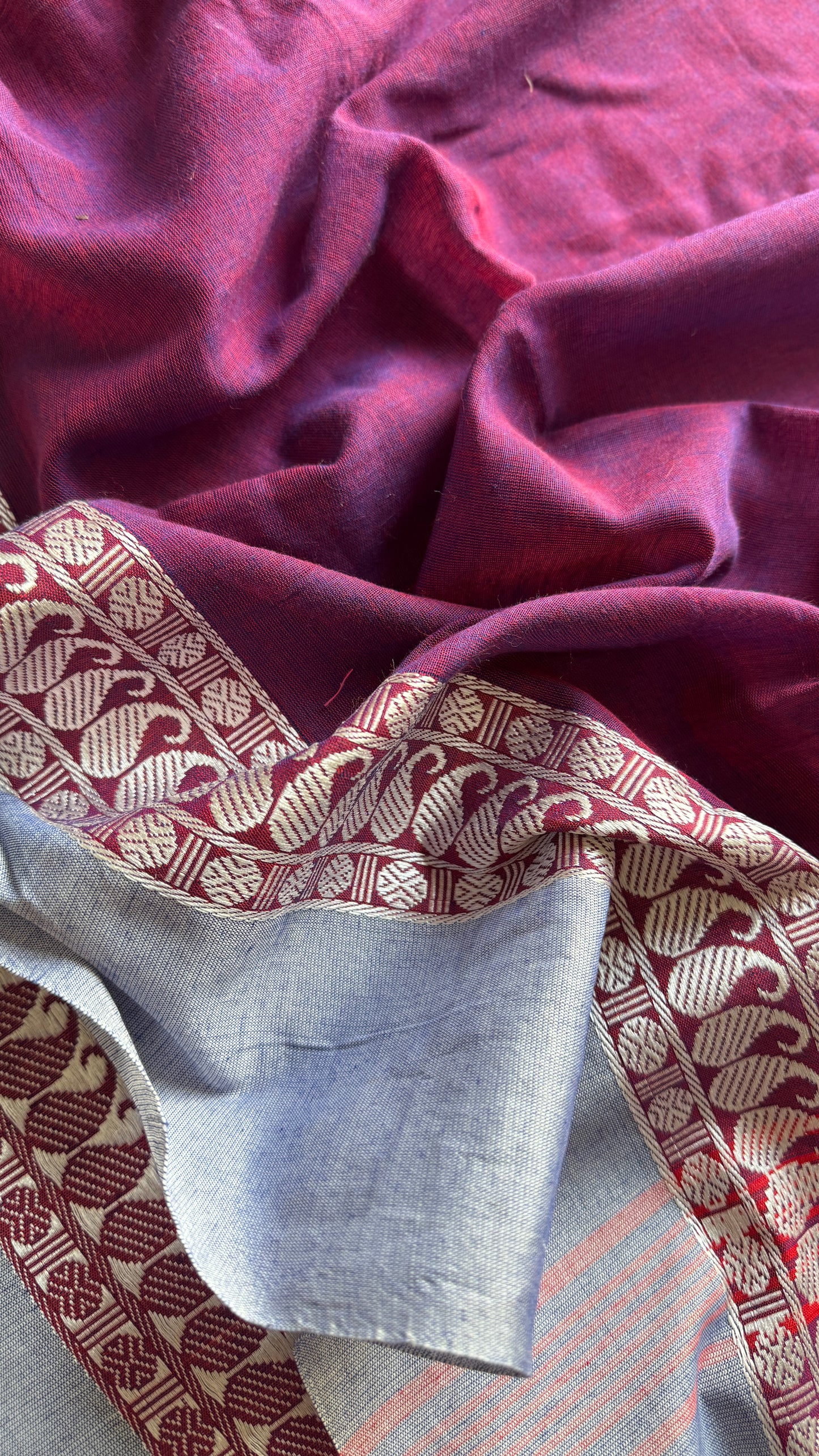 Purple Flame - Phulia Handwoven Soft Cotton YCBCFC13