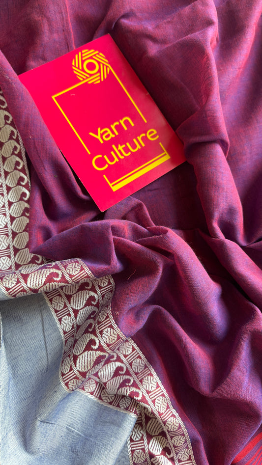 Purple Flame - Phulia Handwoven Soft Cotton YCBCFC13