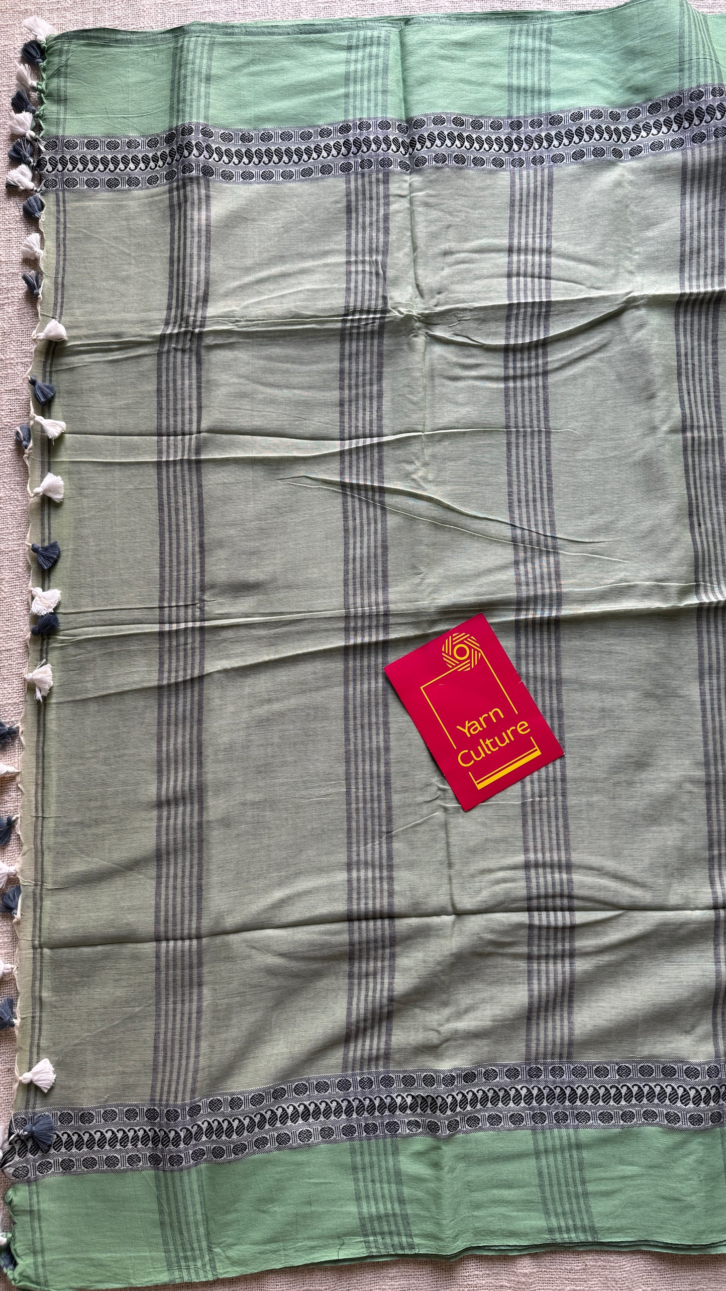 Whispers of Sage - Phulia Handwoven Soft Cotton YCBCFC14