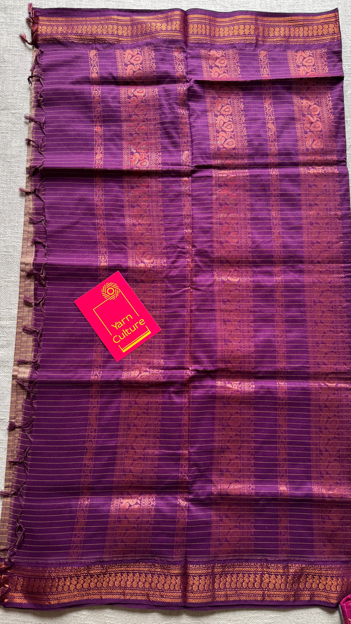 Copper Rose - Purple Pink, Checks - Kalyani Cotton Silk - YCCOTNKCSC02