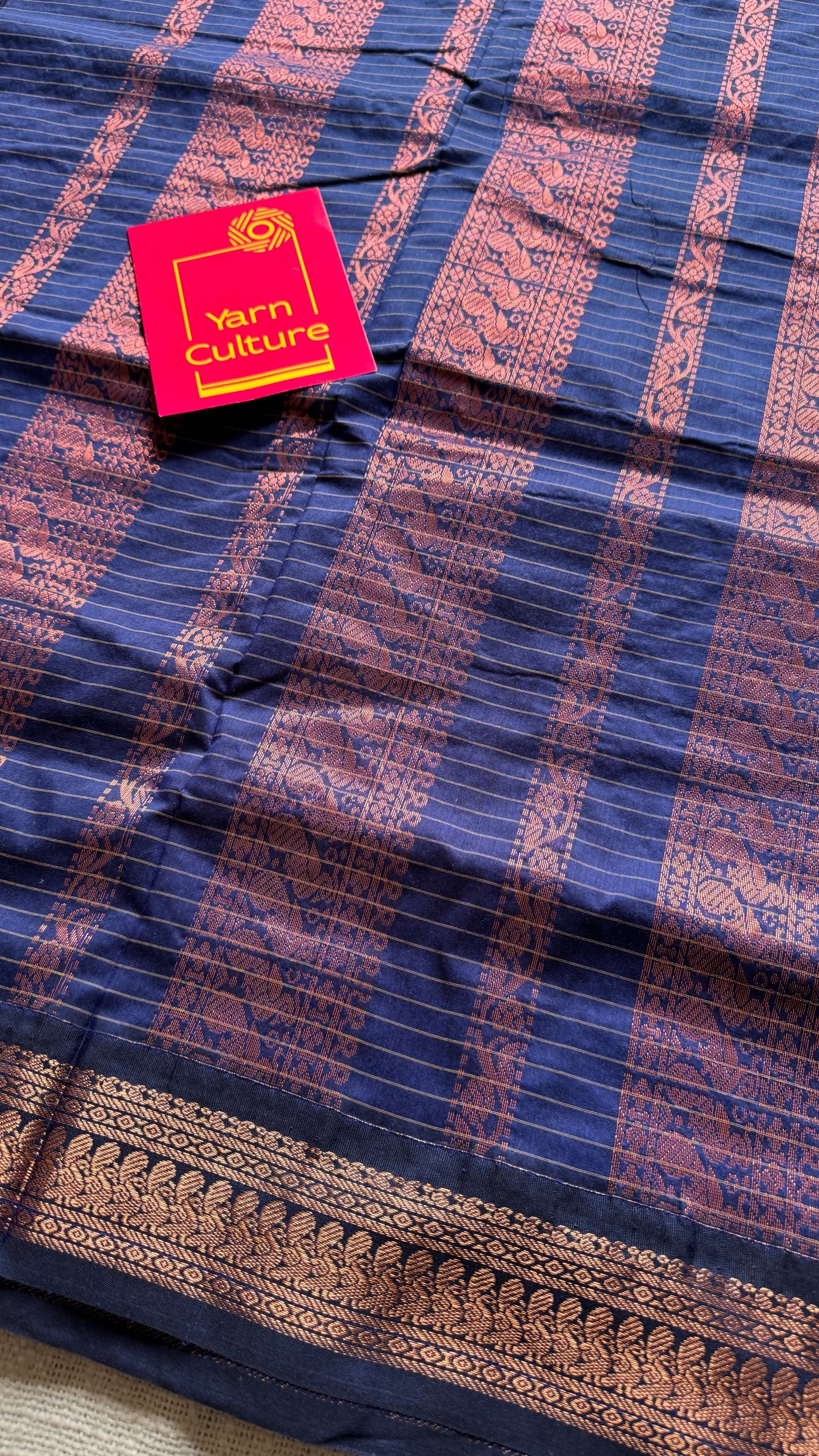 Light Blue - Dark Blue, Checks - Kalyani Cotton Silk - YCCOTNKCSC03