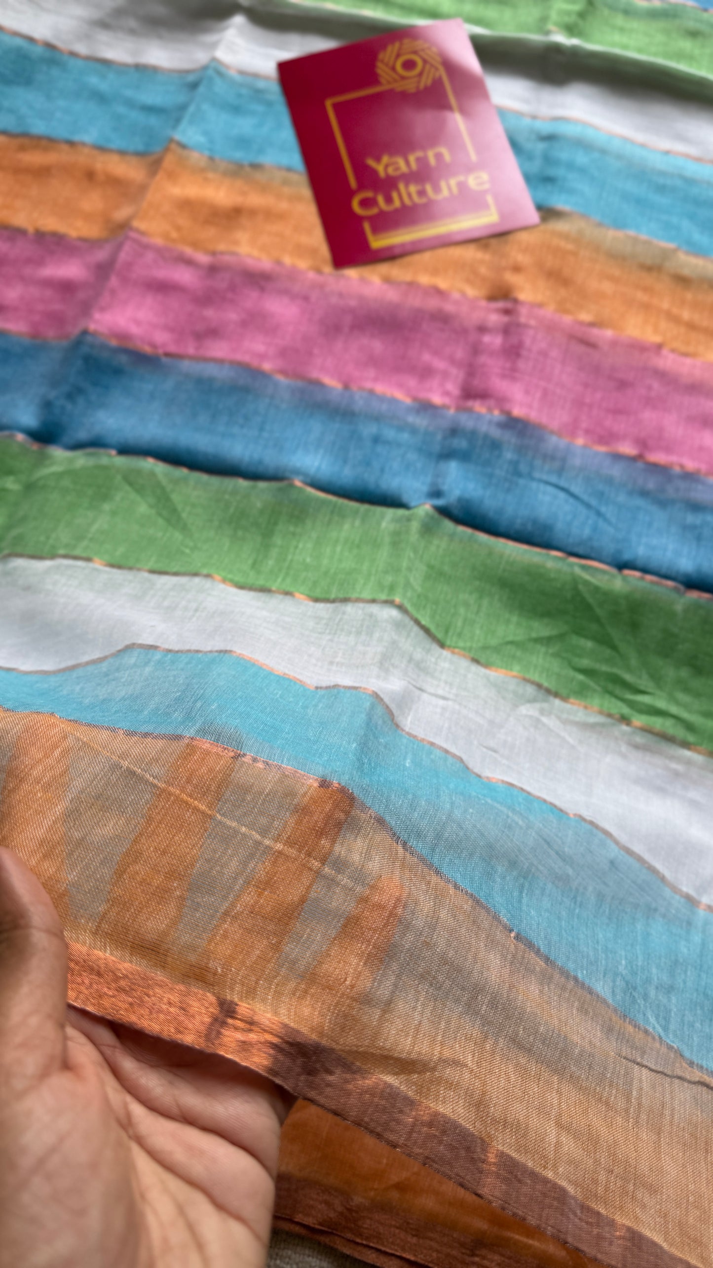 Fruit Whirl - Pastel colour block hues, mul cotton YCBCPMFW02