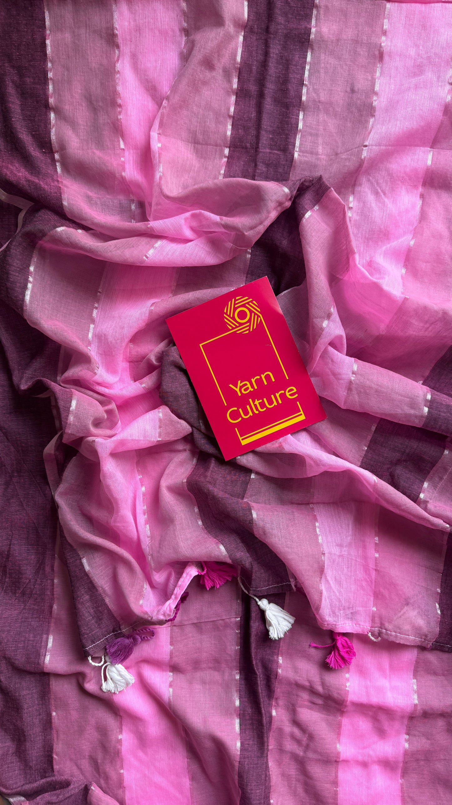 Raspberry Whirl (lighter) - Pink and wine colour block hues, mul cotton