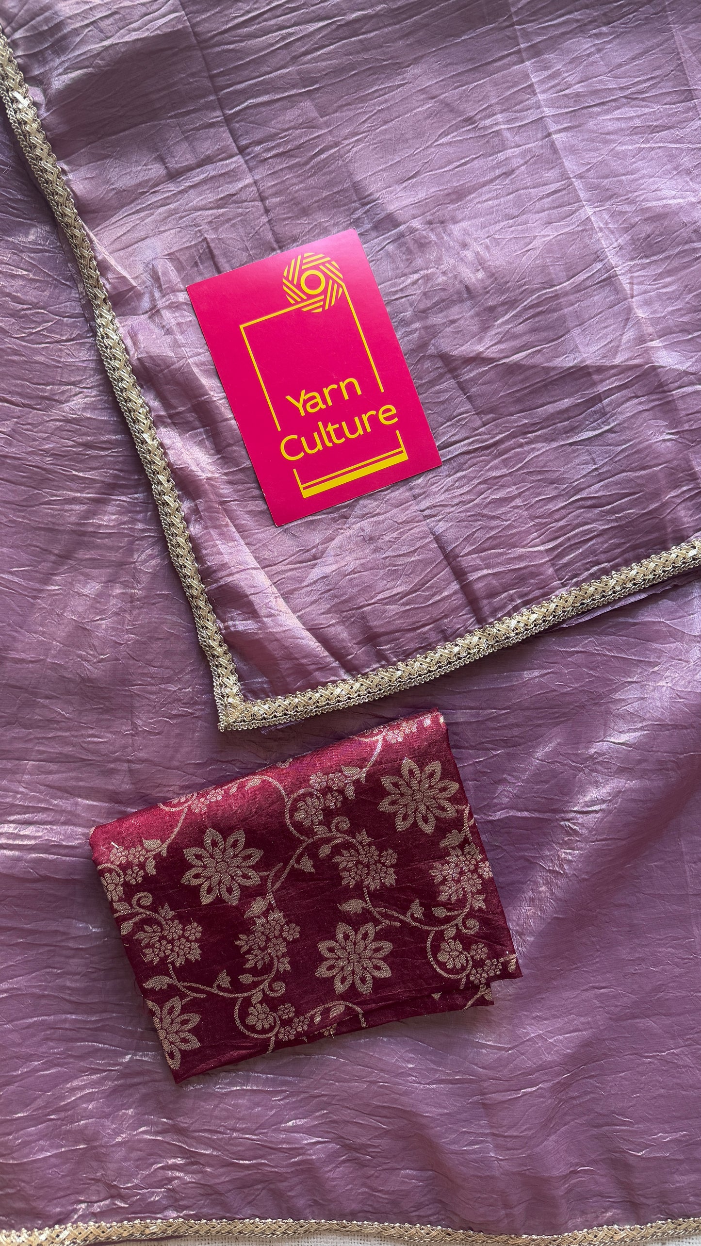 Dusty Pink Double Toned - Crushed Tissue