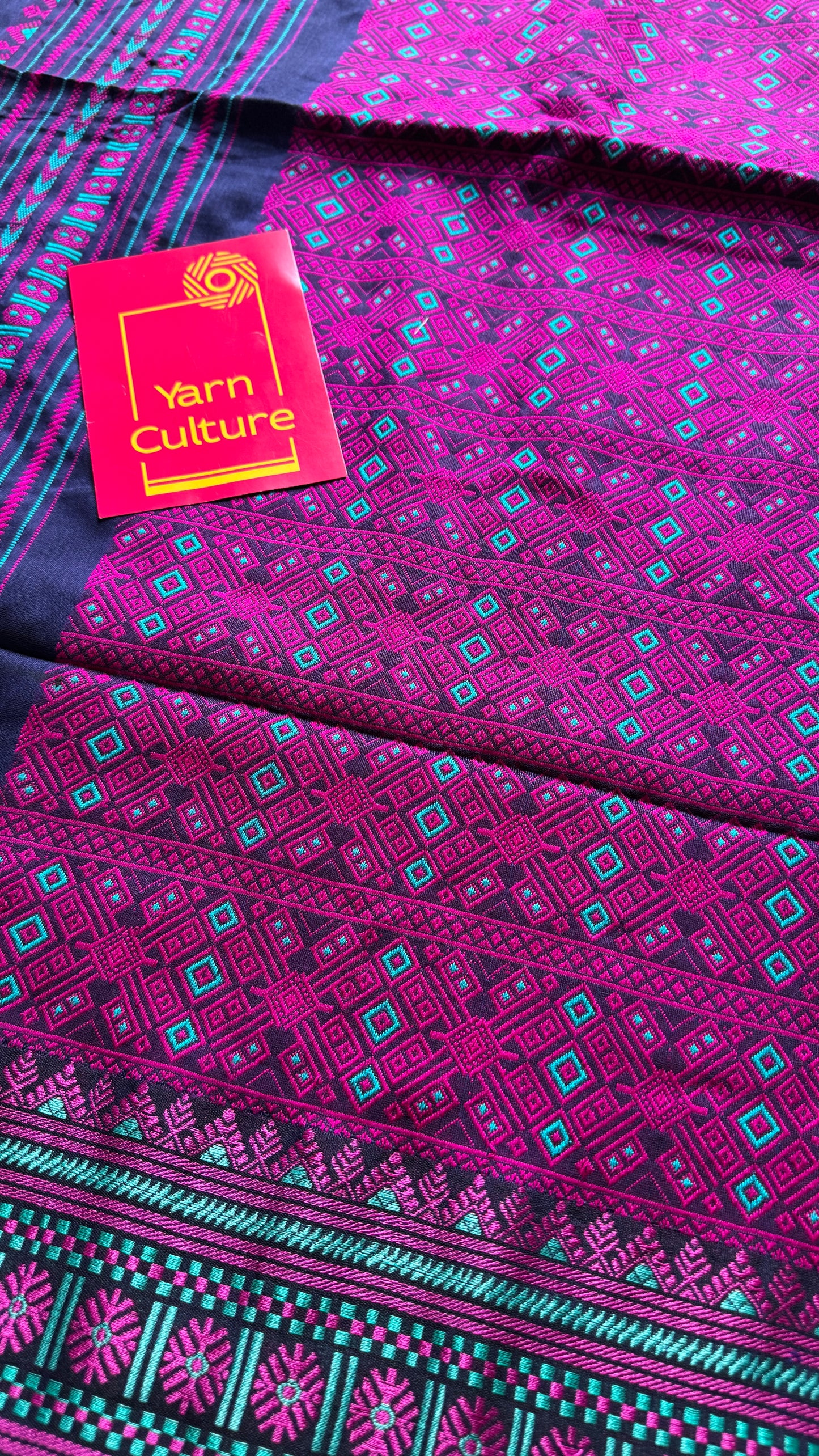 NeelPokh (নীলপখ) - Blue Butterfly, grace and color in motion, soft cotton - YCHOTEA03