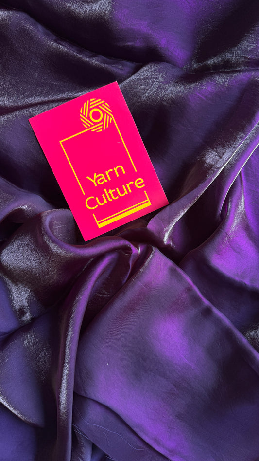 Grape Negroni - dark violet, velvet like dual tone, space silk