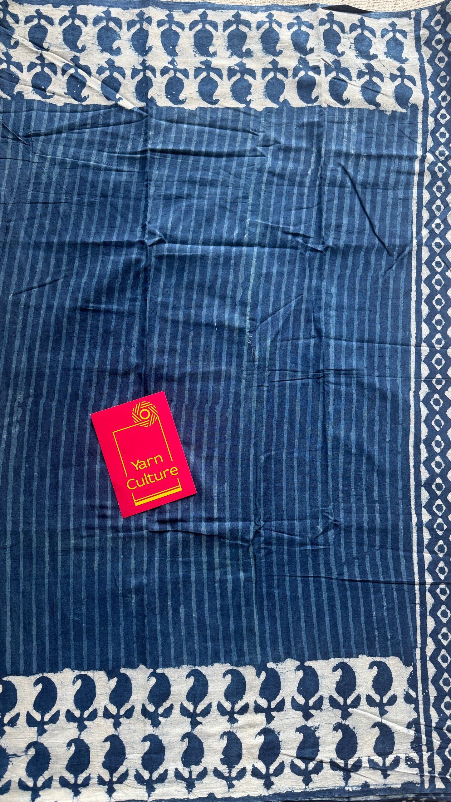 Indigo - Bagru handblock print, Soft Cotton YCBCRJ08