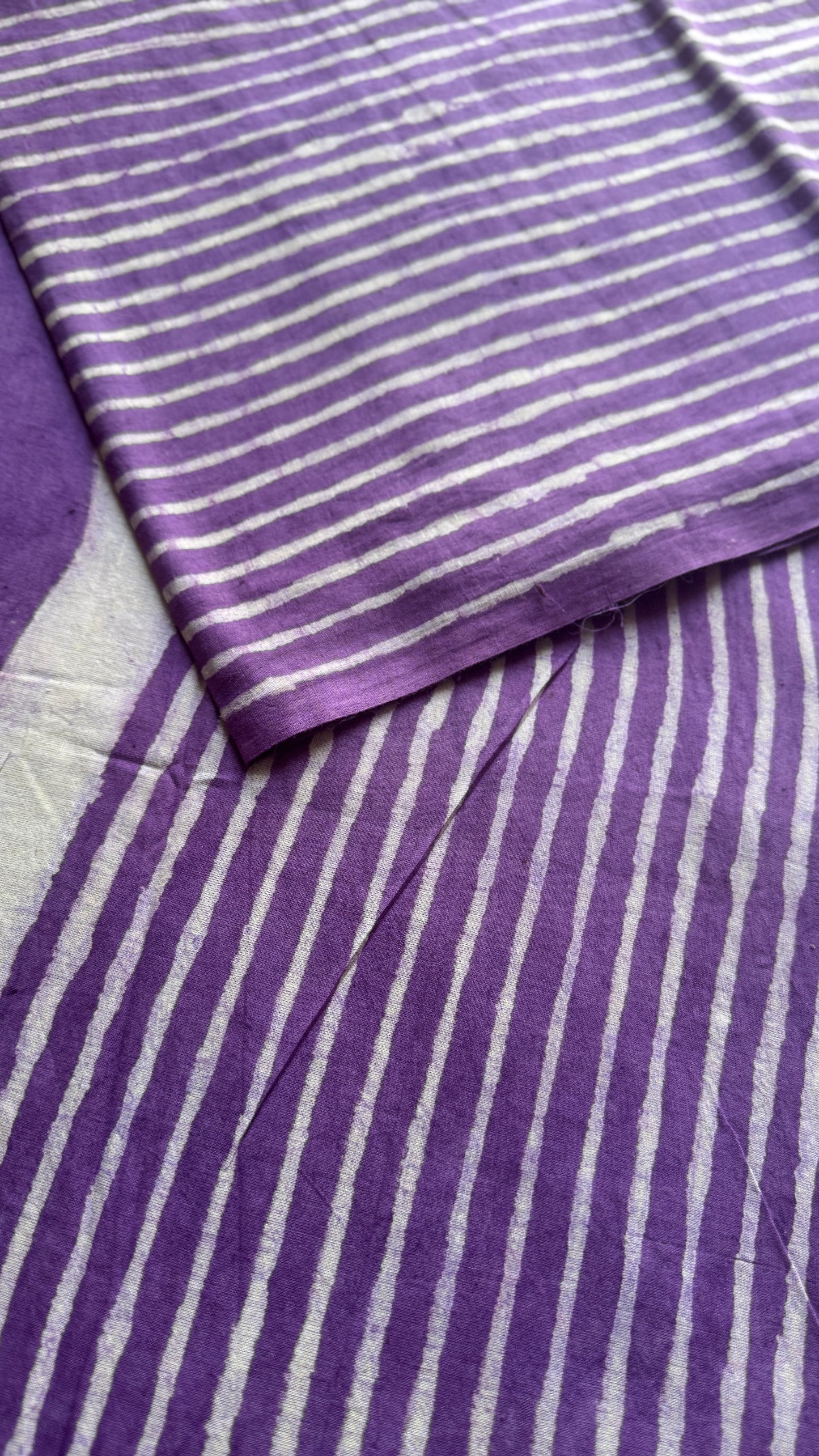 Violet hues - Bagru handblock print, Soft Cotton