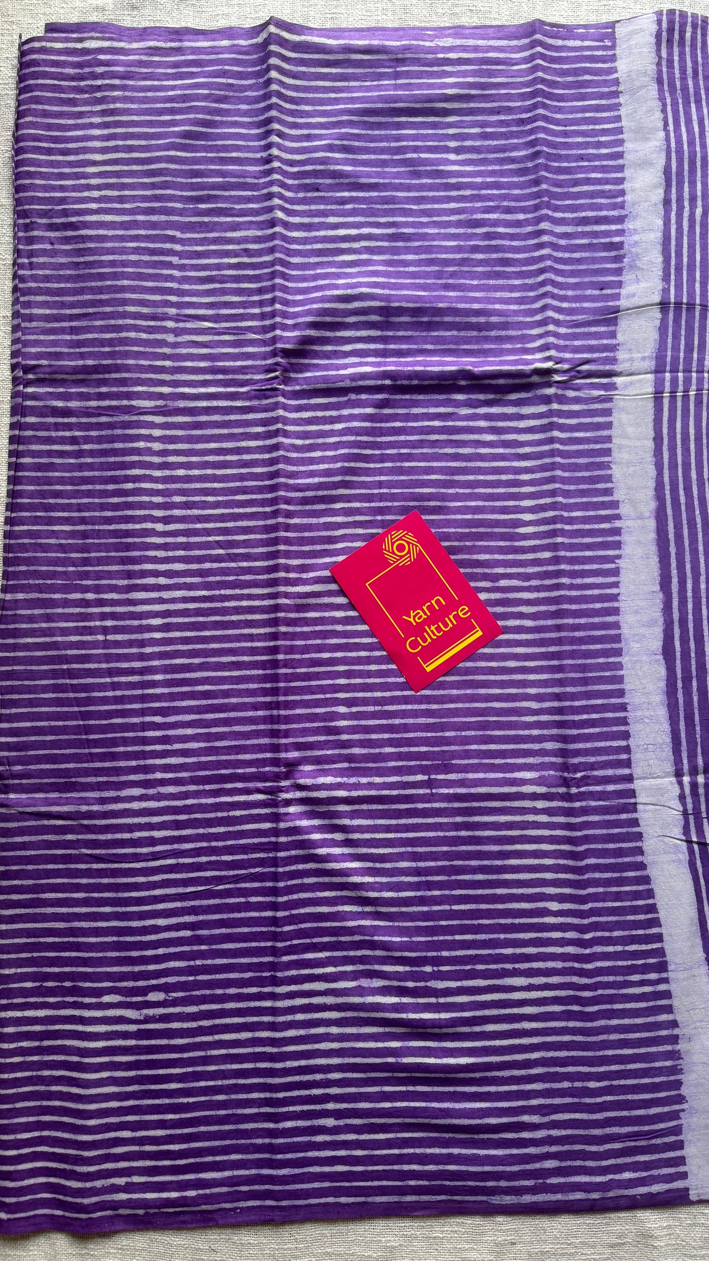 Violet hues - Bagru handblock print, Soft Cotton