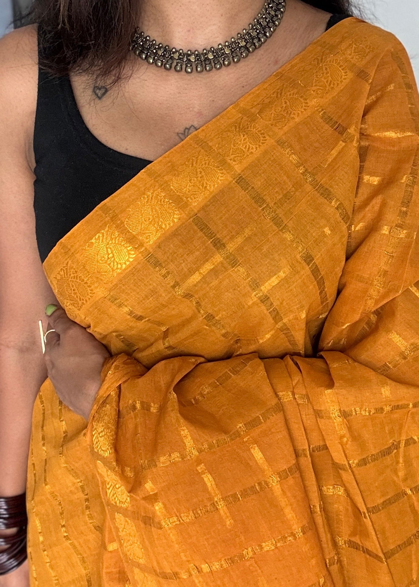 Turmeric yellow pavithra kattam sungudi