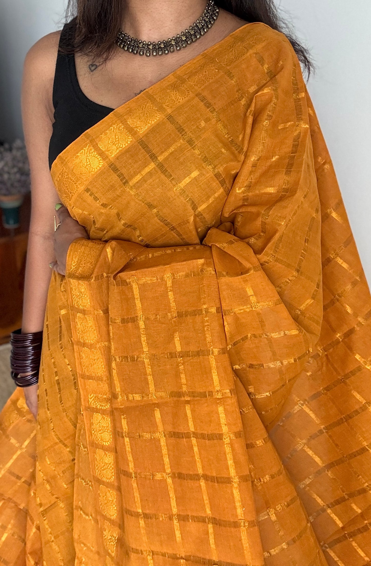 Turmeric yellow pavithra kattam sungudi