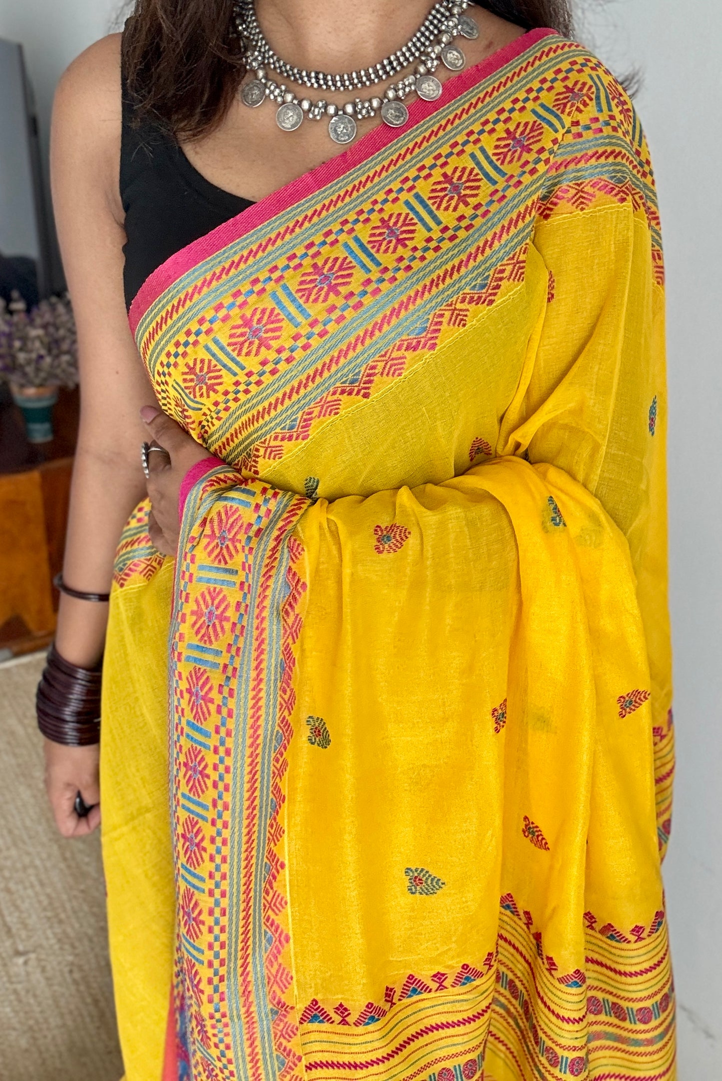 Rongmoni (ৰঙমণি) - a gem of colors, soft cotton - YCHOTEA05