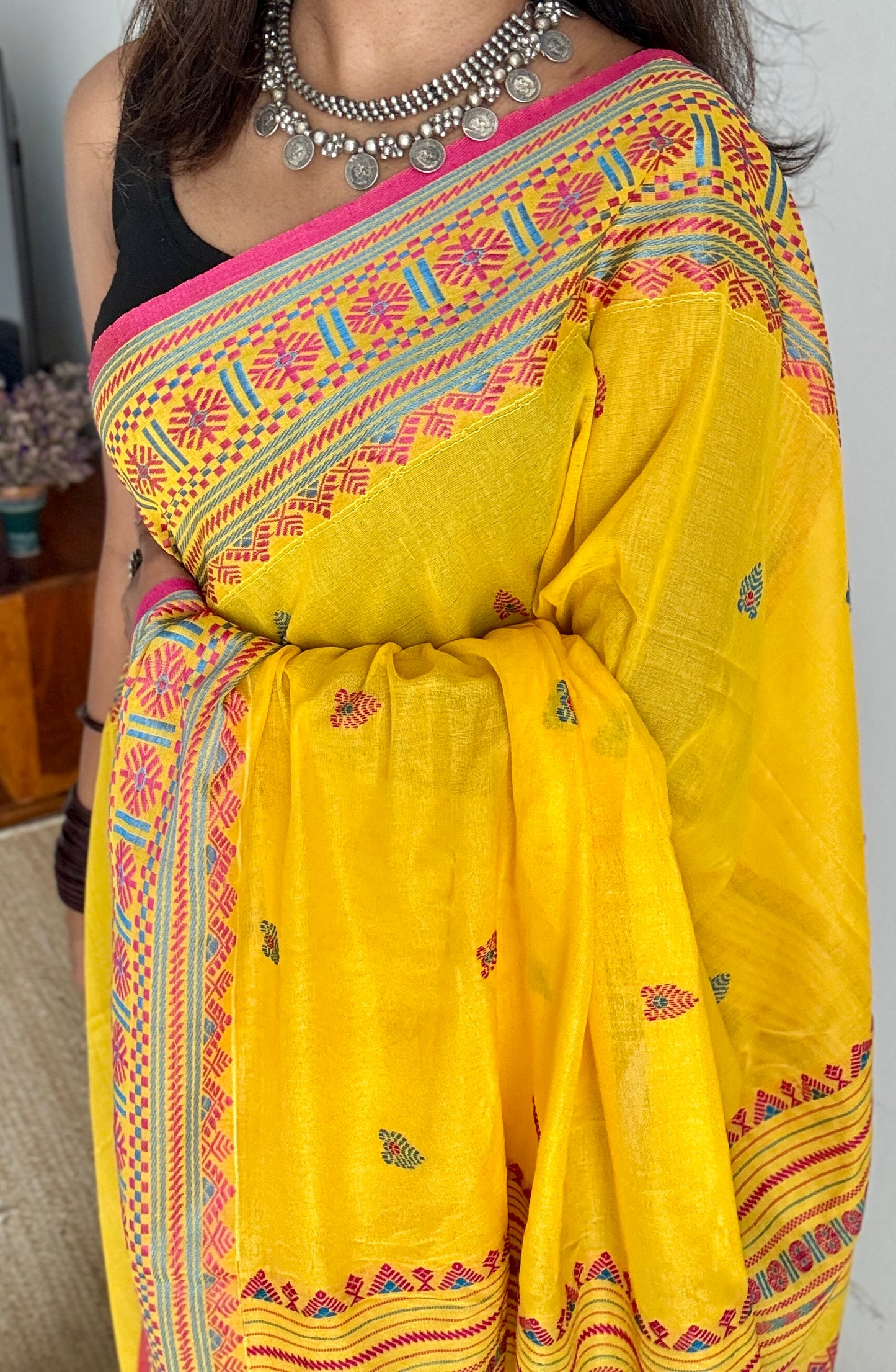 Rongmoni (ৰঙমণি) - a gem of colors, soft cotton - YCHOTEA05