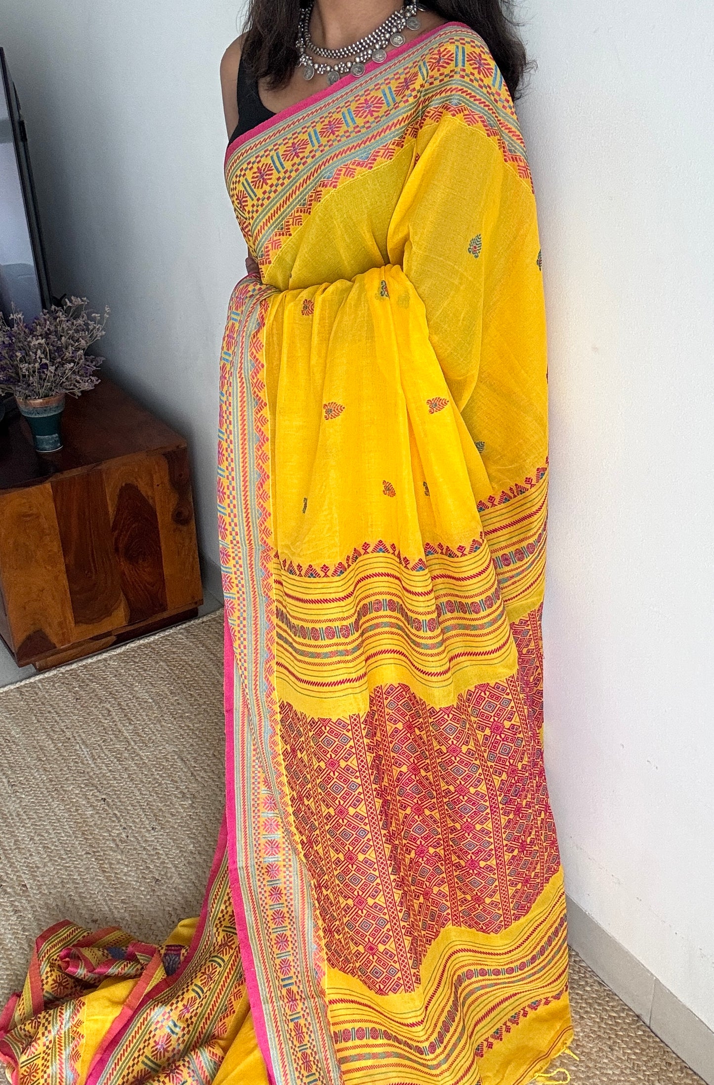 Rongmoni (ৰঙমণি) - a gem of colors, soft cotton - YCHOTEA05