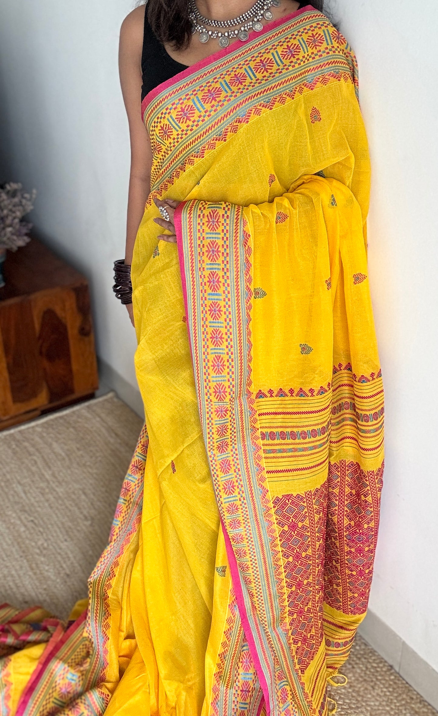 Rongmoni (ৰঙমণি) - a gem of colors, soft cotton - YCHOTEA05