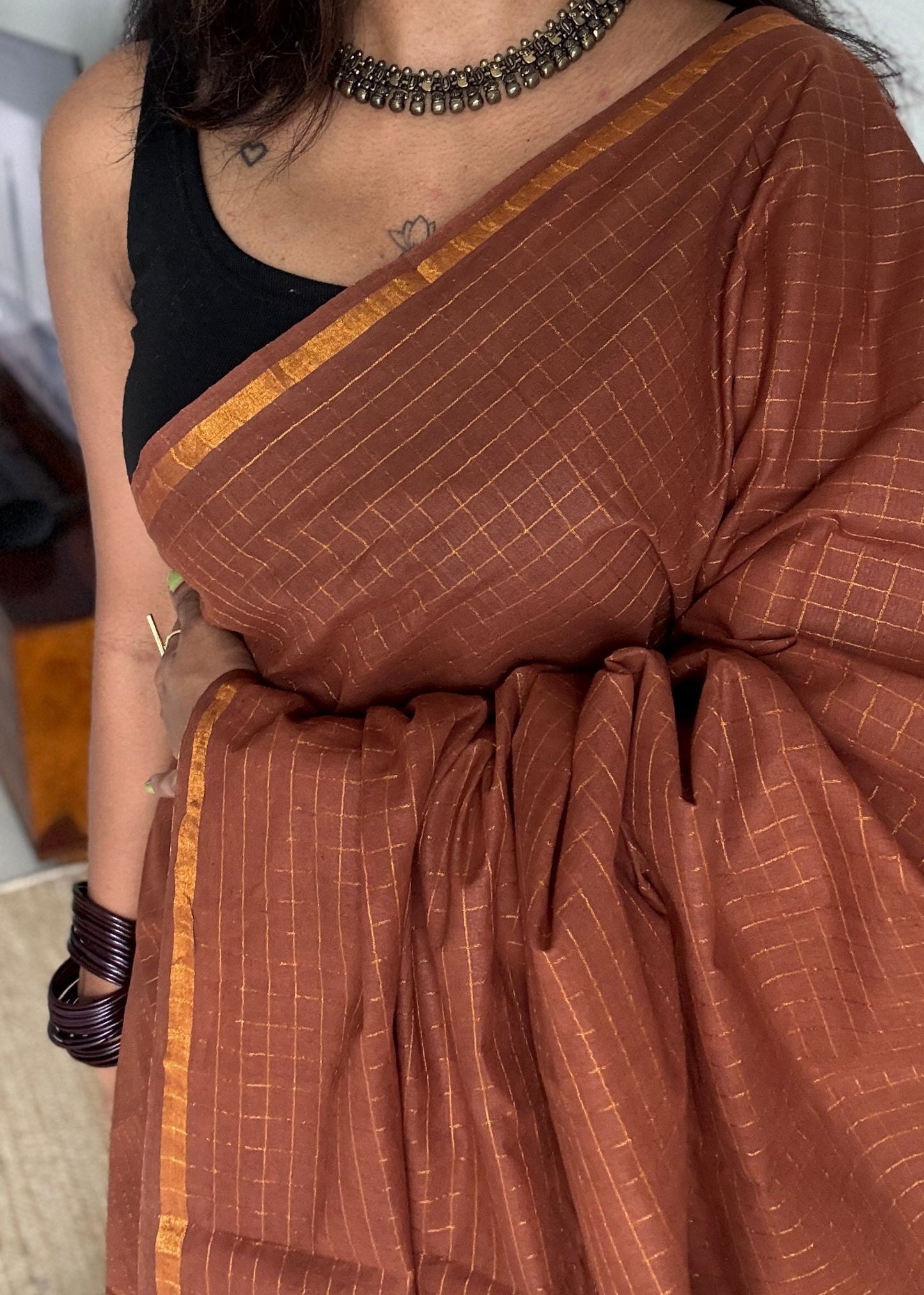 Brown mini kattam sungudi