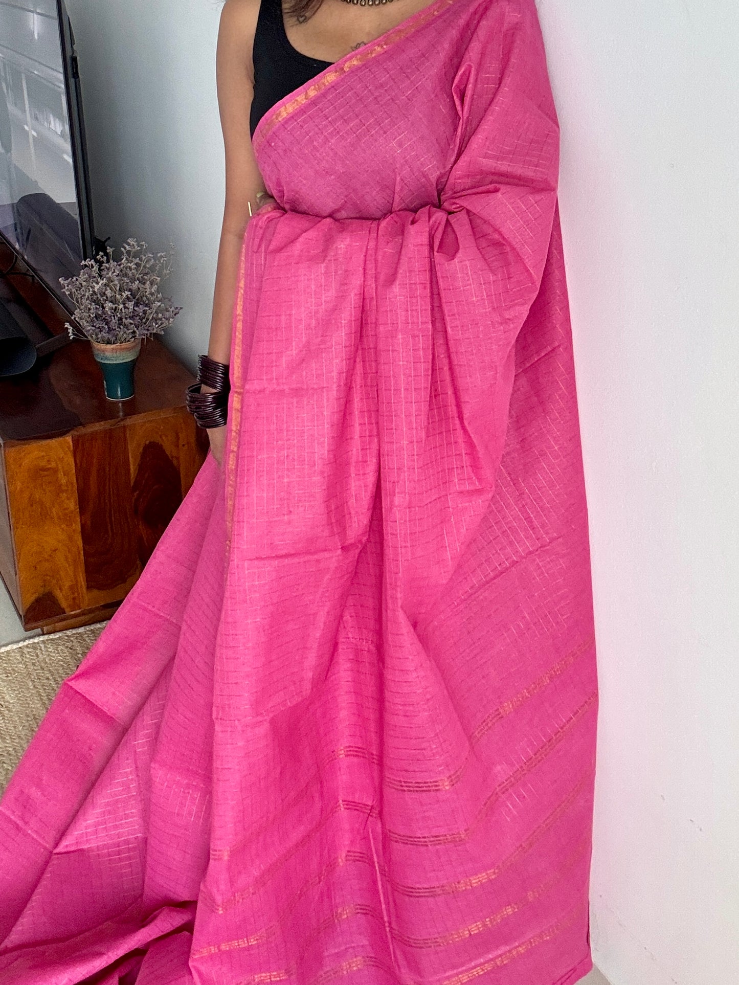 Pink mini kattam sungudi - YCMCMCS02