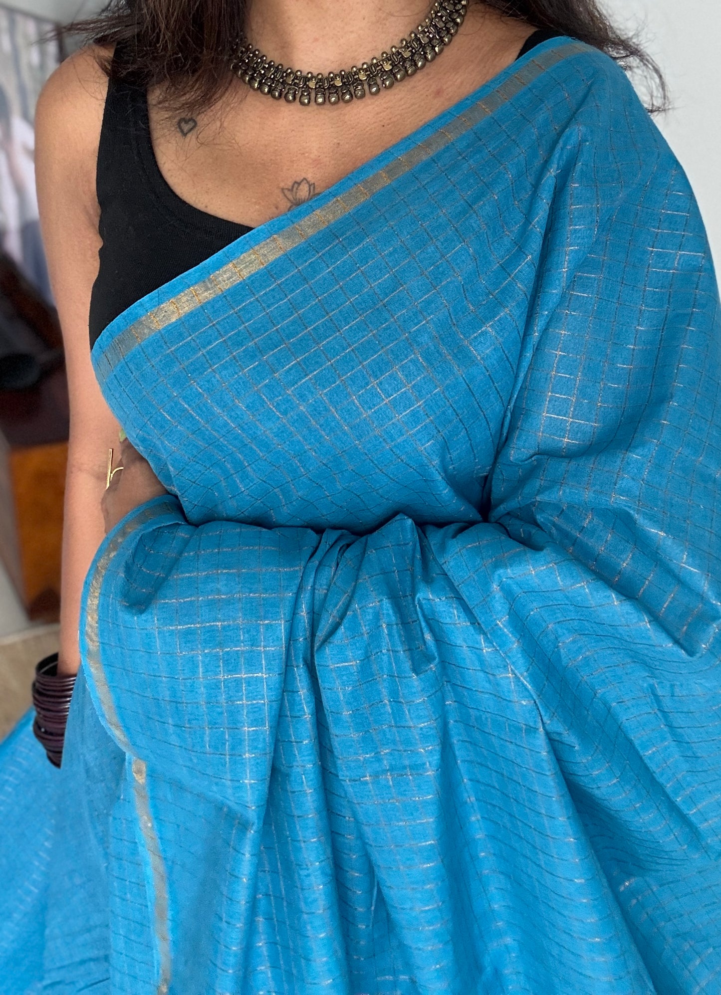 Blue mini kattam sungudi