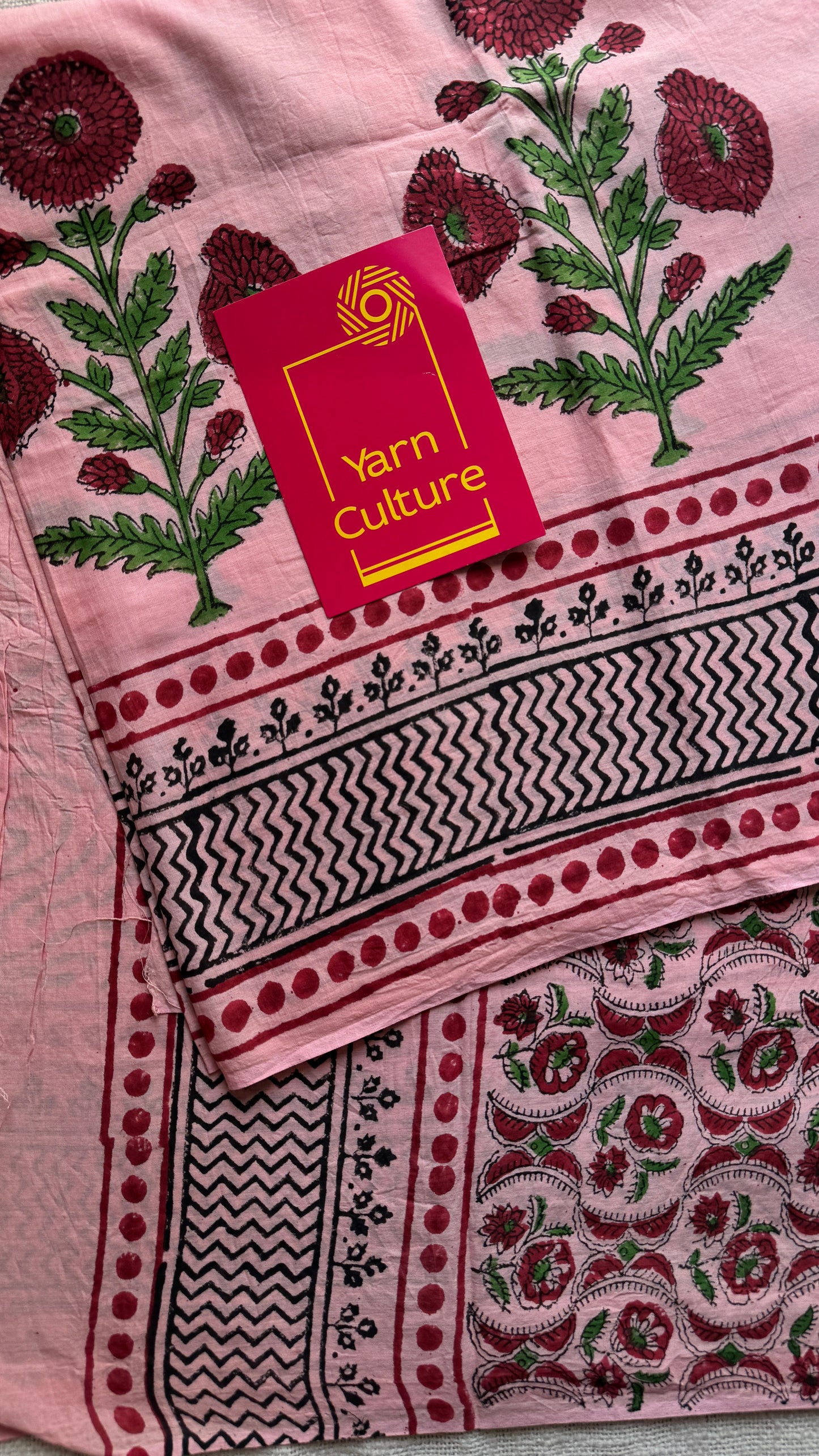 Gulbahar – a soft bloom of spring, Bagru block print, soft cotton