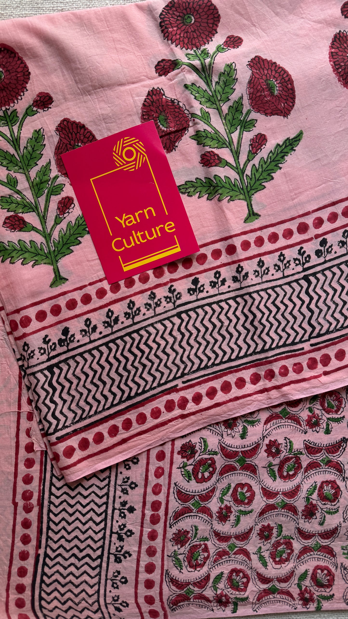 Gulbahar – a soft bloom of spring, Bagru block print, soft cotton