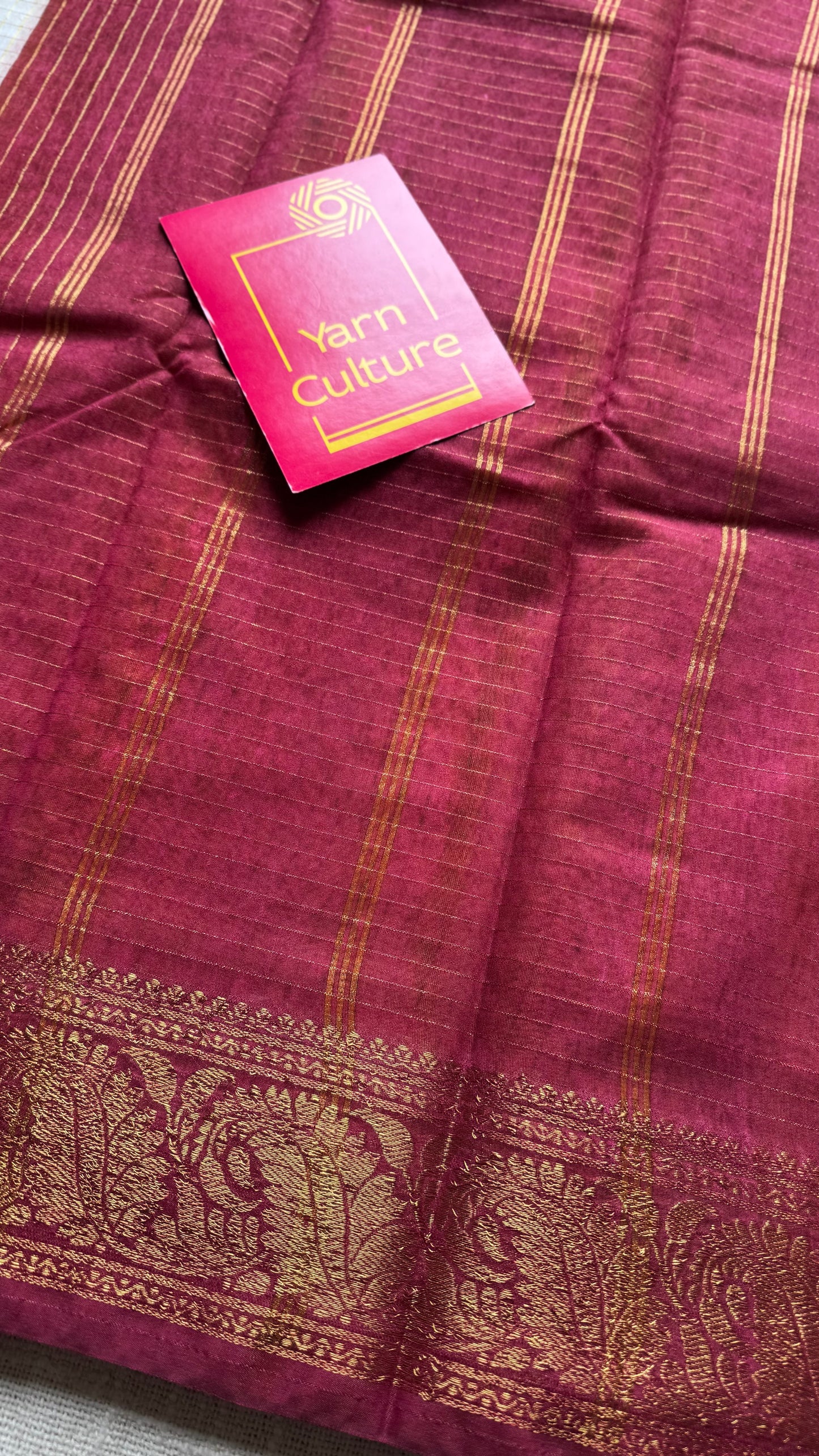Dark Red - Yellow - sungudi cotton checks, ivory gold base, soft cotton - YCON25COTN101