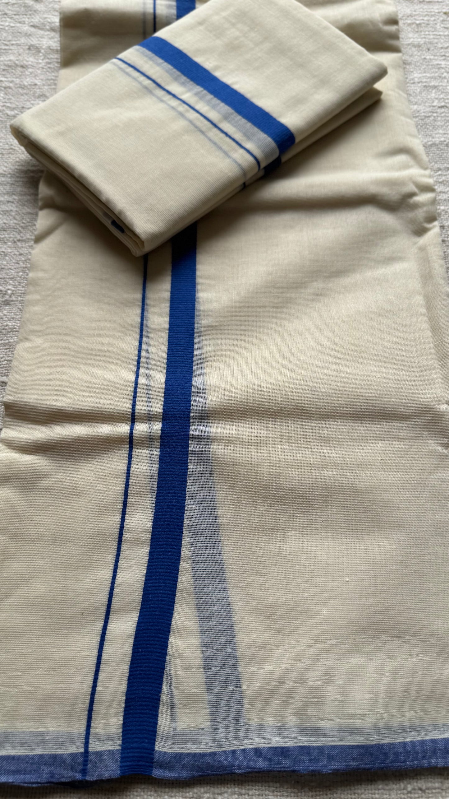 Puliyilakkara set mund royal blue - YCON25KCST06