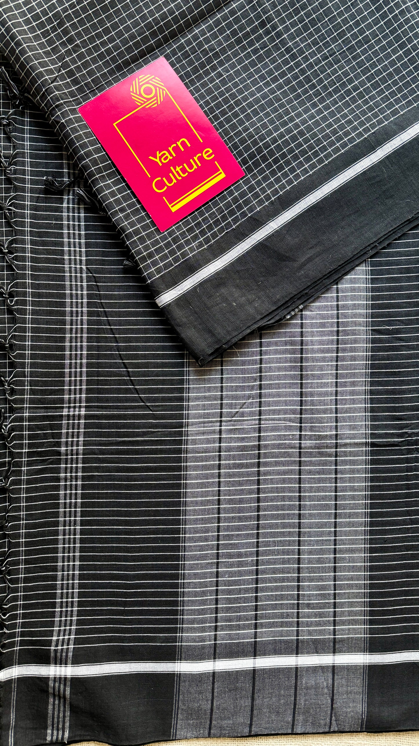 Classic Black and White Checks - Patteda Anchu
