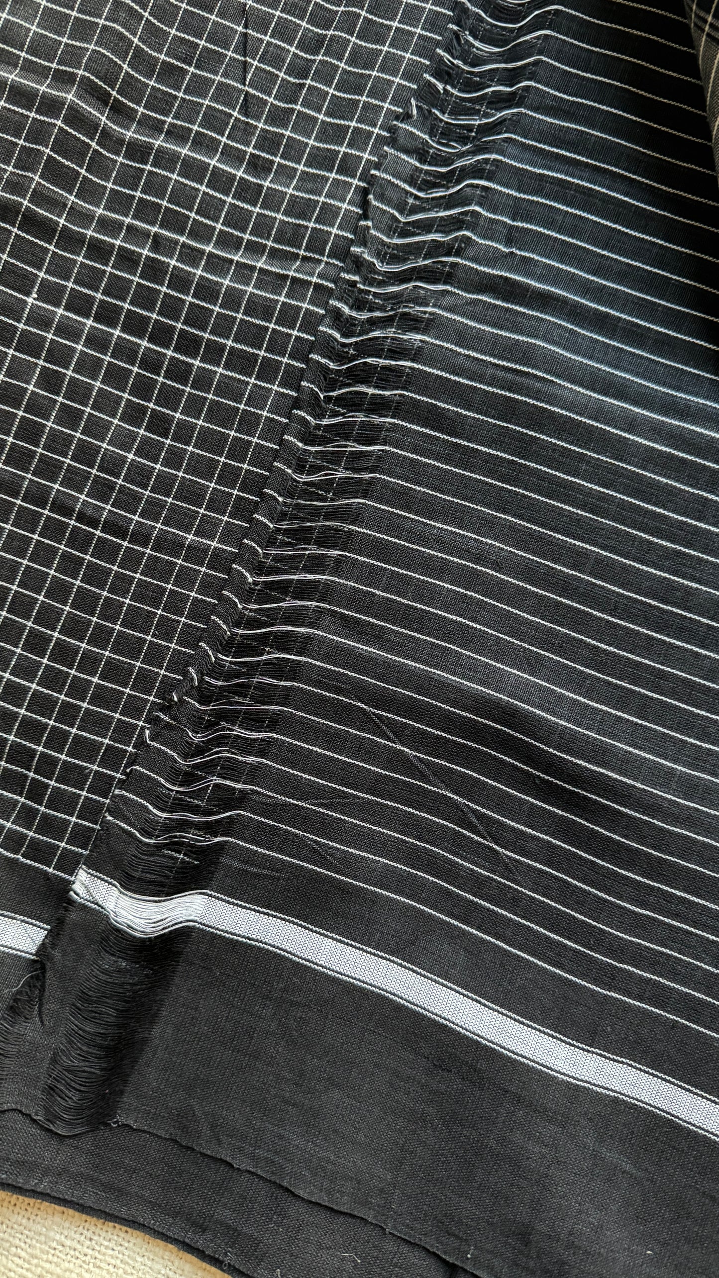 Classic Black and White Checks - Patteda Anchu