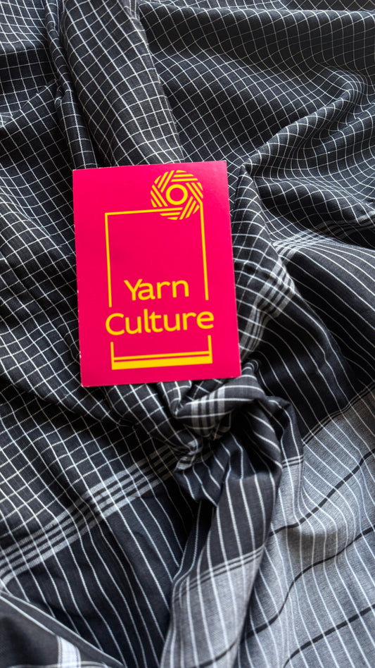 Classic Black and White Checks - Patteda Anchu - YCKLDE34