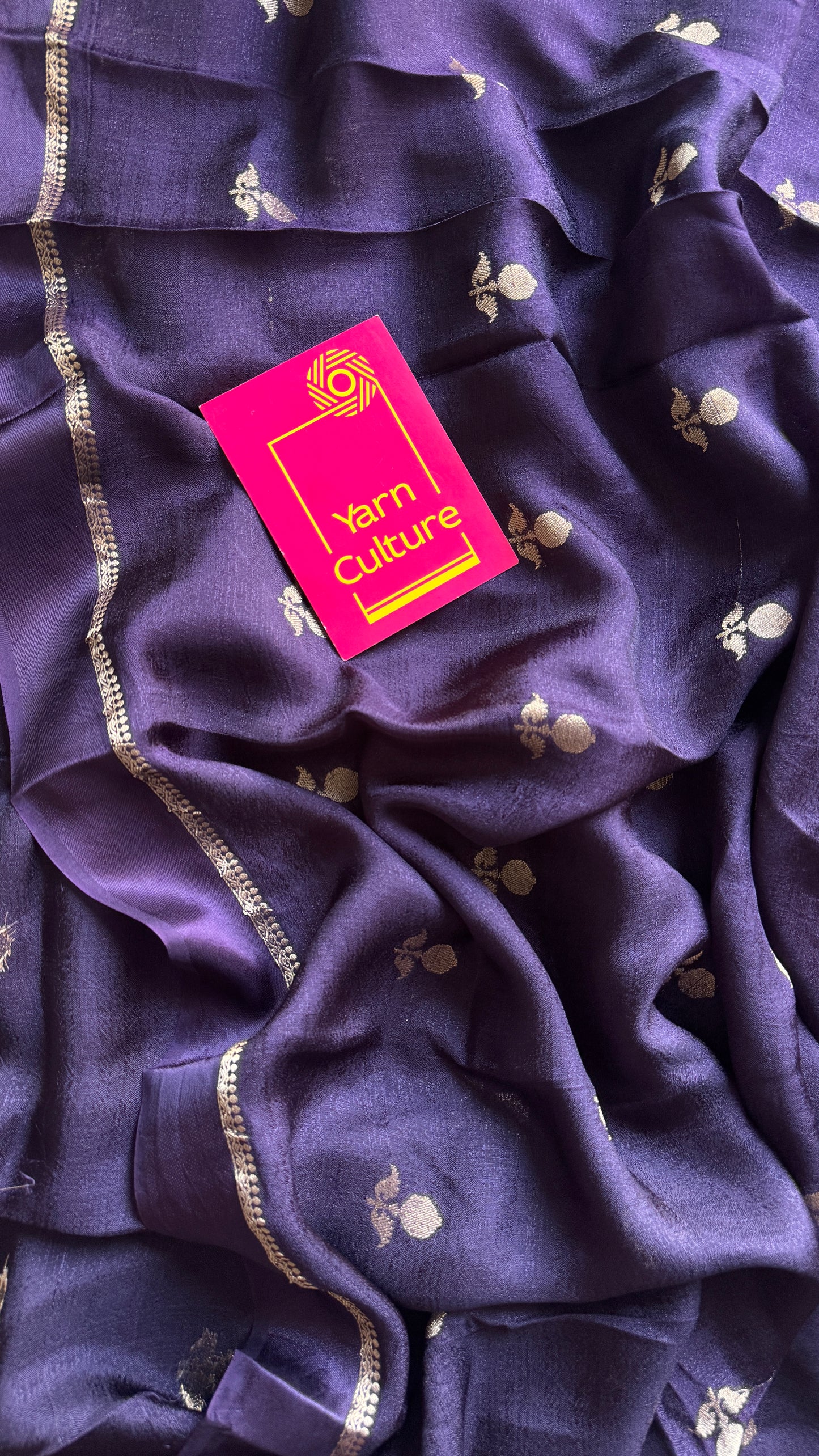 Dark Violet - Khadi silk