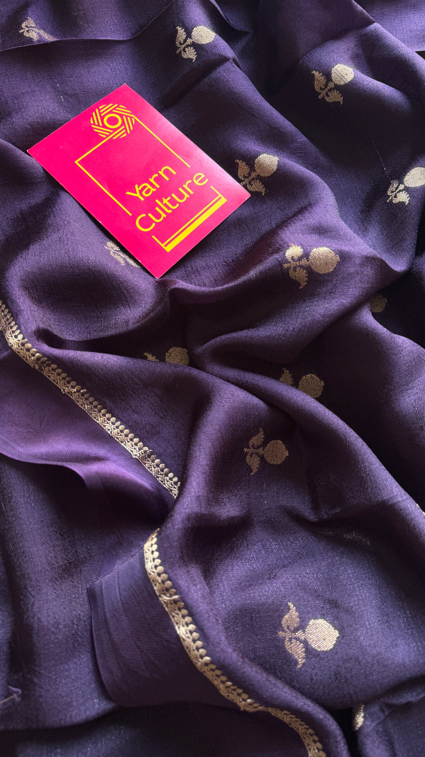 Dark Violet - Khadi silk