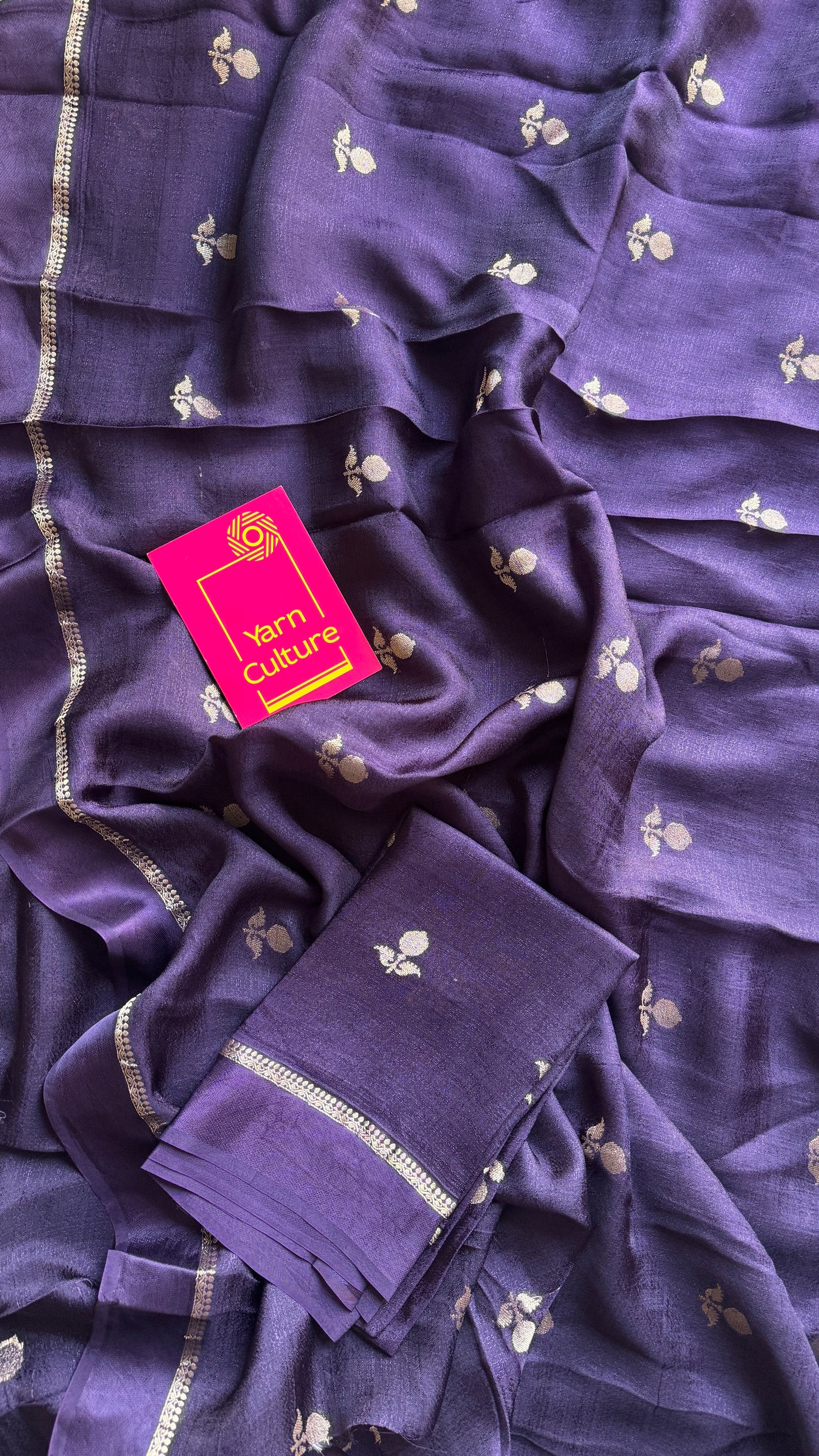 Dark Violet - Khadi silk