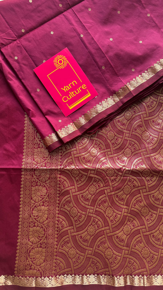 Deep Carmine - Kanchipuram Semi-Silk