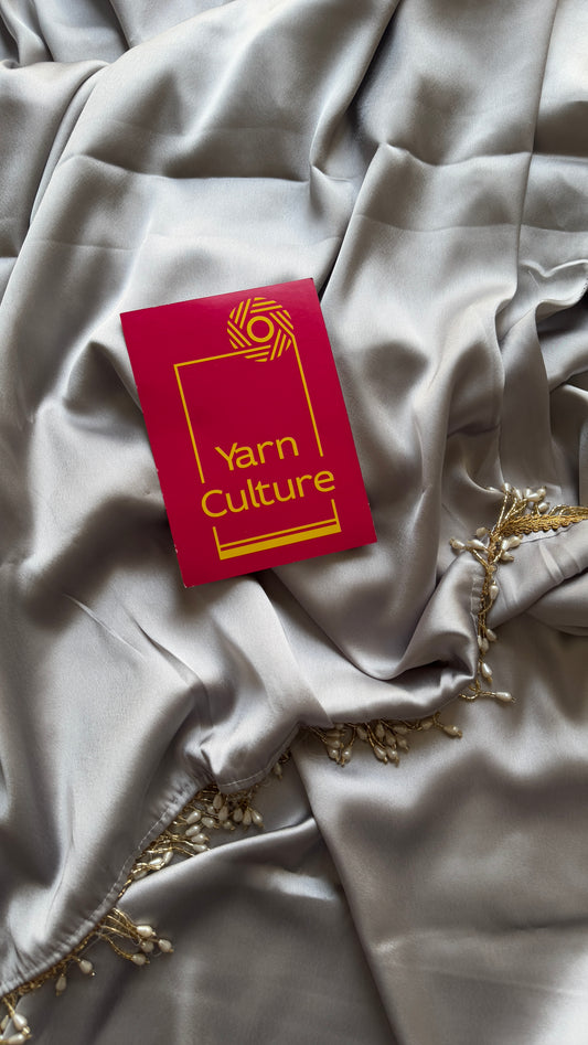 Moon Silver - Plain Satin