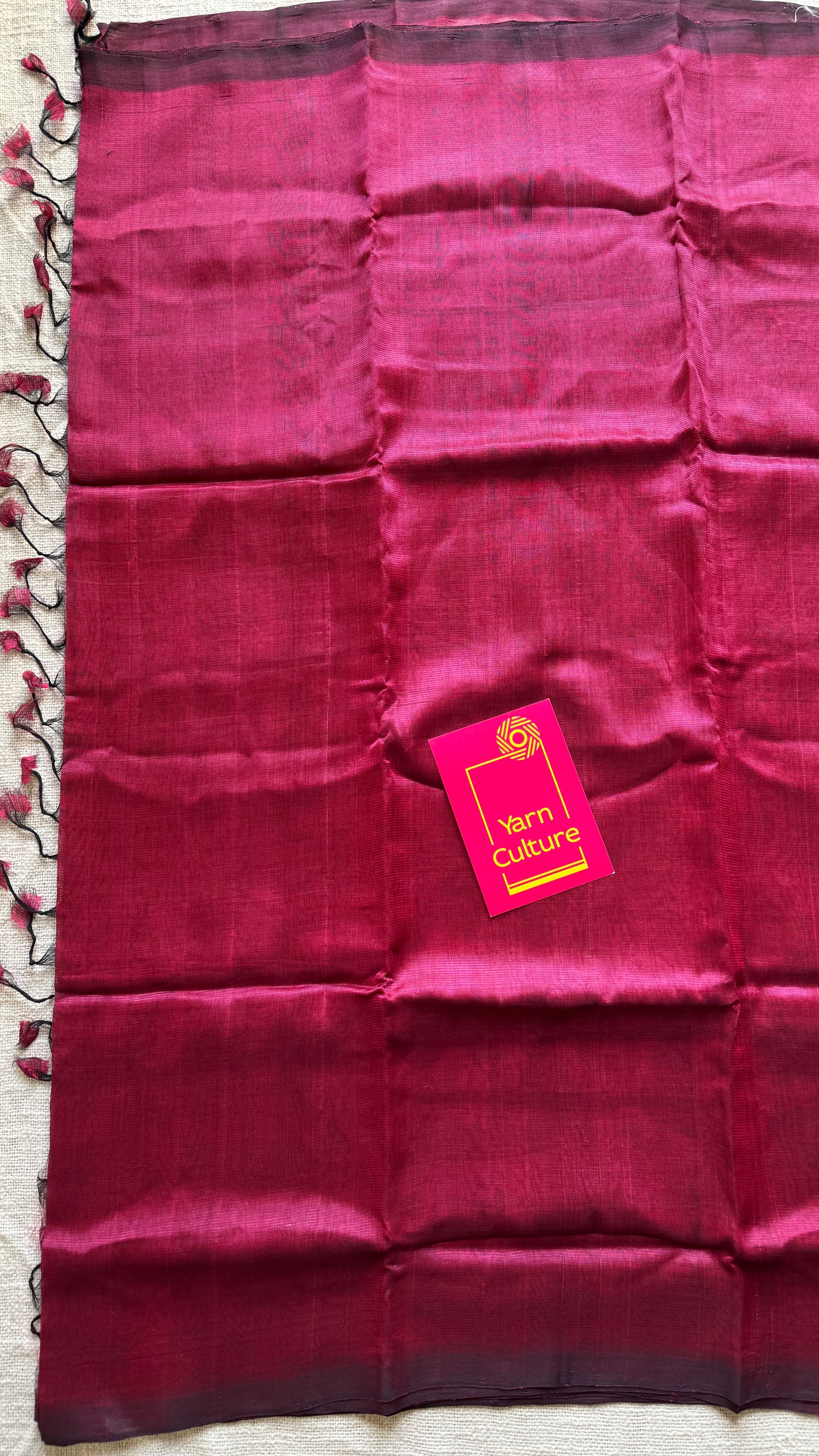 Plain wine red, mangalgiri silk cotton, handwoven, soft, light weight- YCWOTDMSCM09