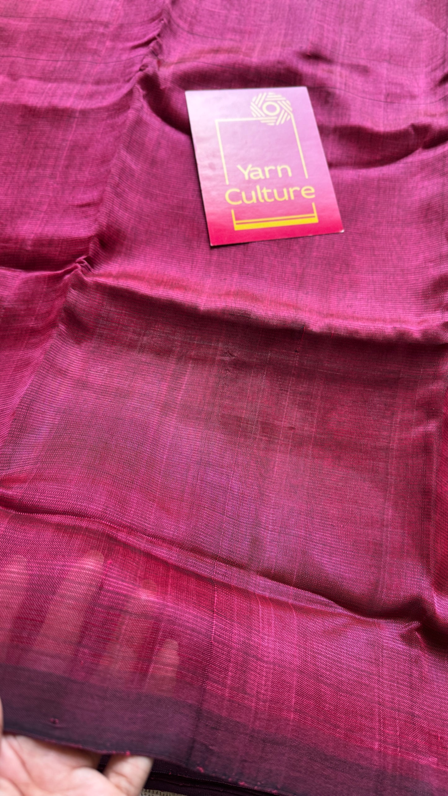 Plain wine red, mangalgiri silk cotton, handwoven, soft, light weight- YCWOTDMSCM09