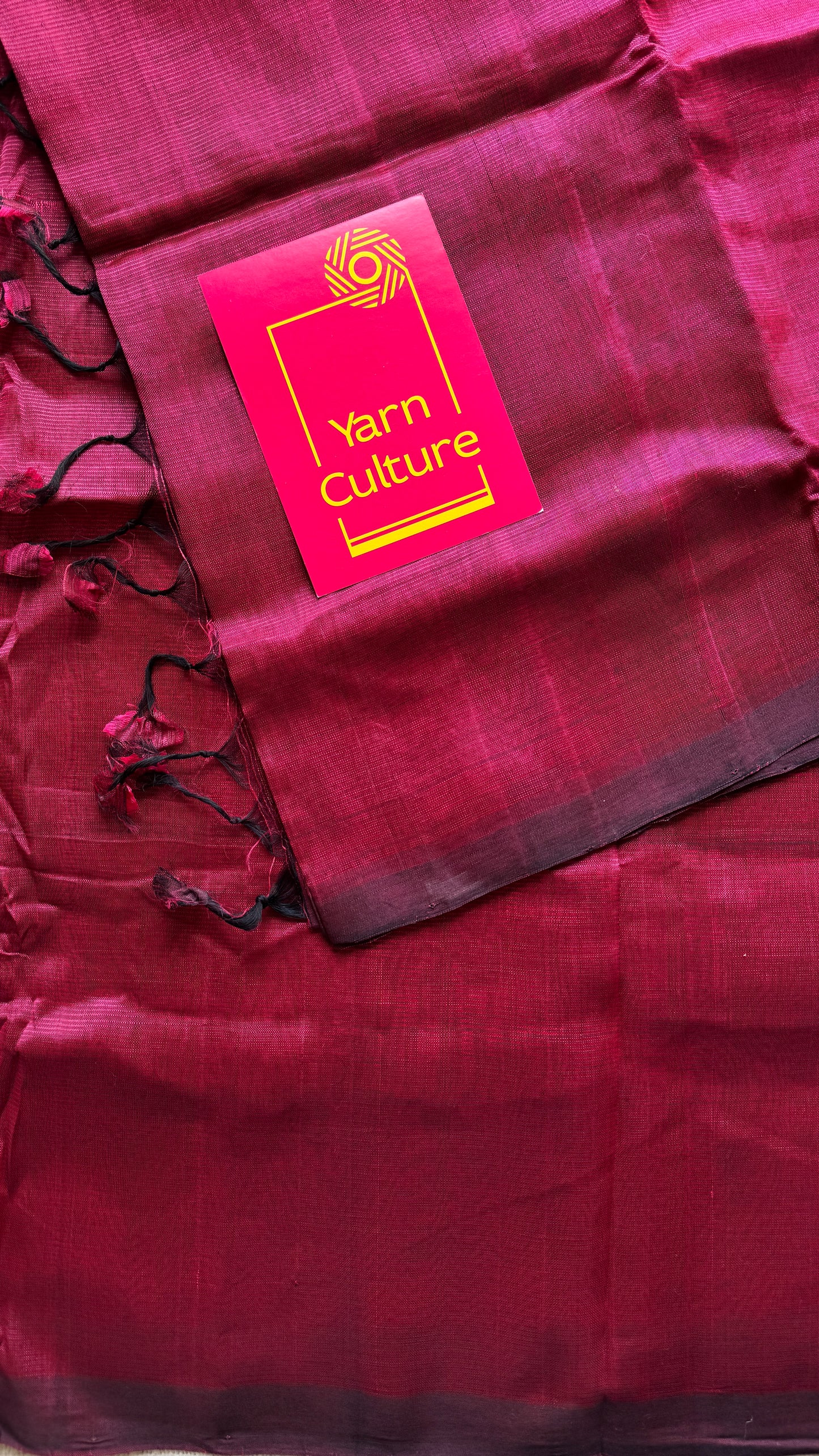 Plain wine red, mangalgiri silk cotton, handwoven, soft, light weight- YCWOTDMSCM09