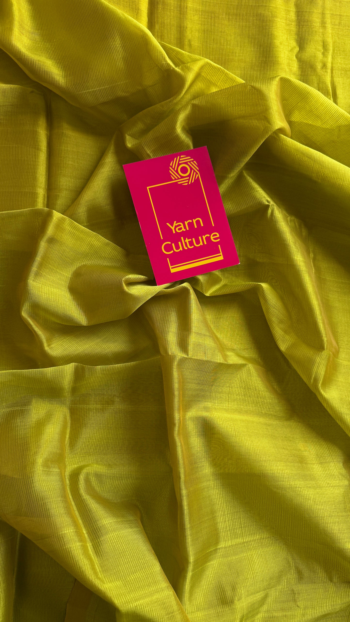 Plain lime green, mangalgiri silk cotton, handwoven, soft, light weight - YCWOTDMSCM10