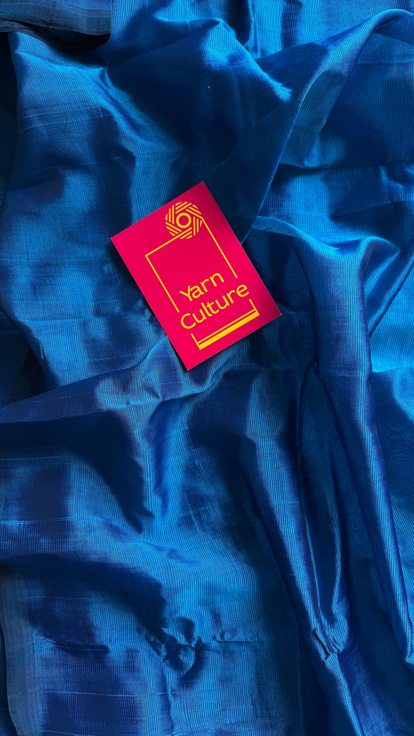 Plain royal blue, mangalgiri silk cotton, handwoven, soft, light weight - YCWOTDMSCM11