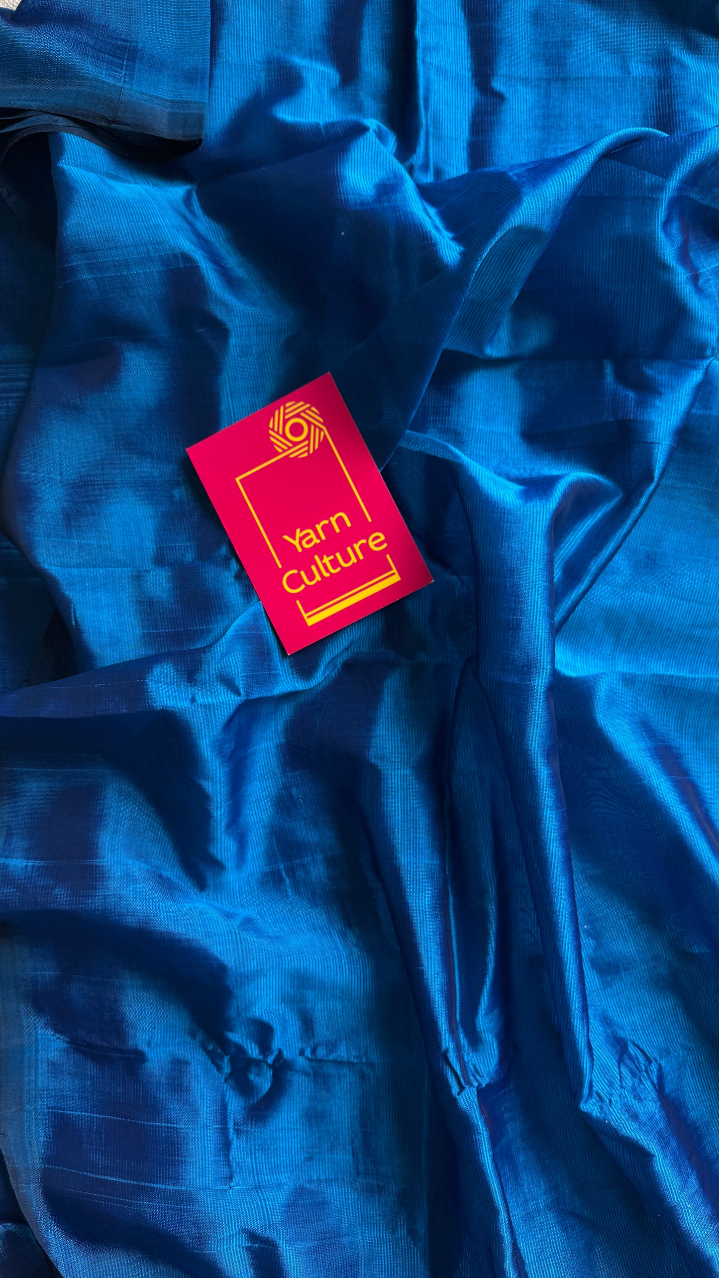Plain royal blue, mangalgiri silk cotton, handwoven, soft, light weight - YCWOTDMSCM11