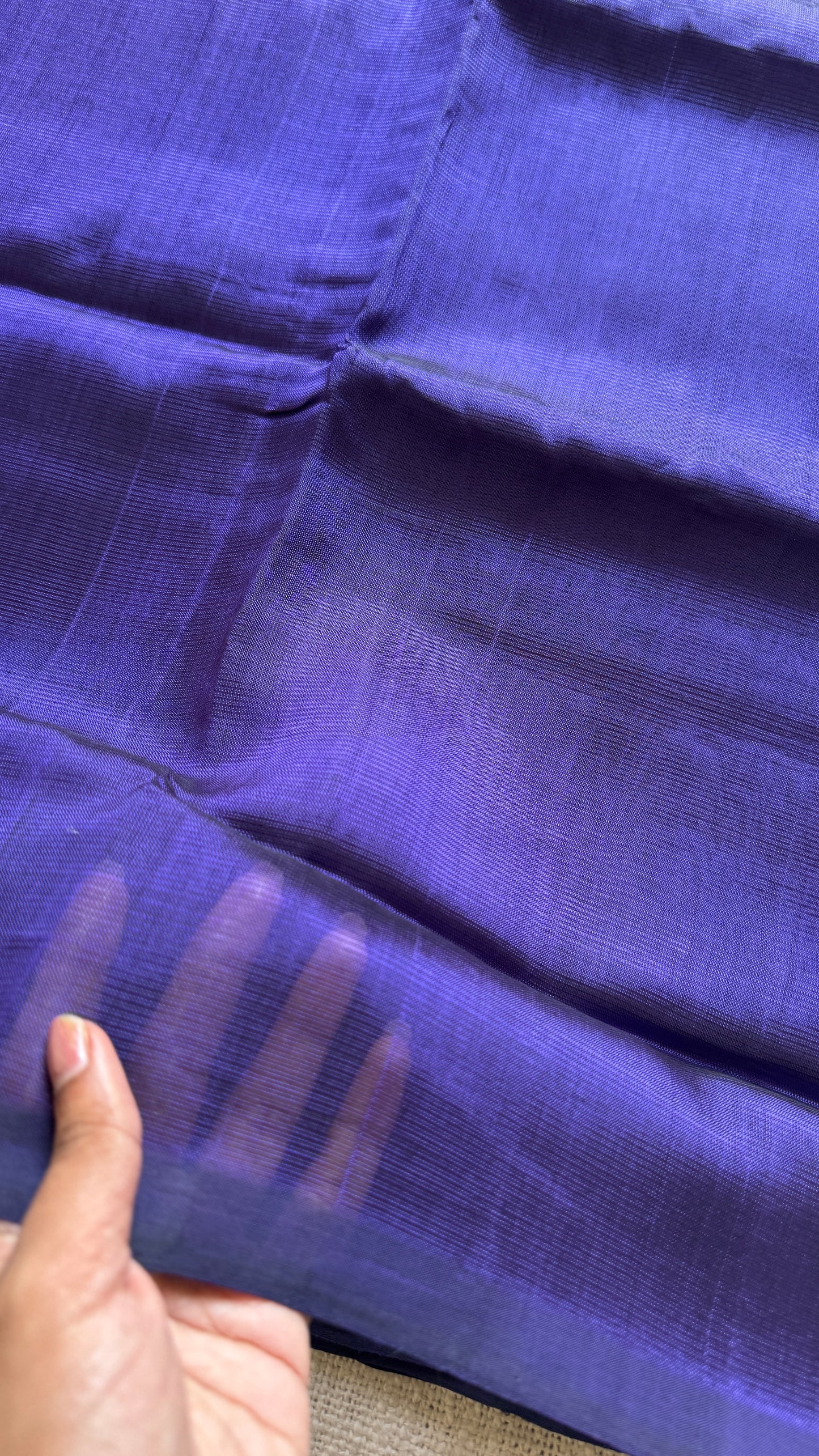 Plain violet, mangalgiri silk cotton, handwoven, soft, light weight - YCWOTDMSCM12