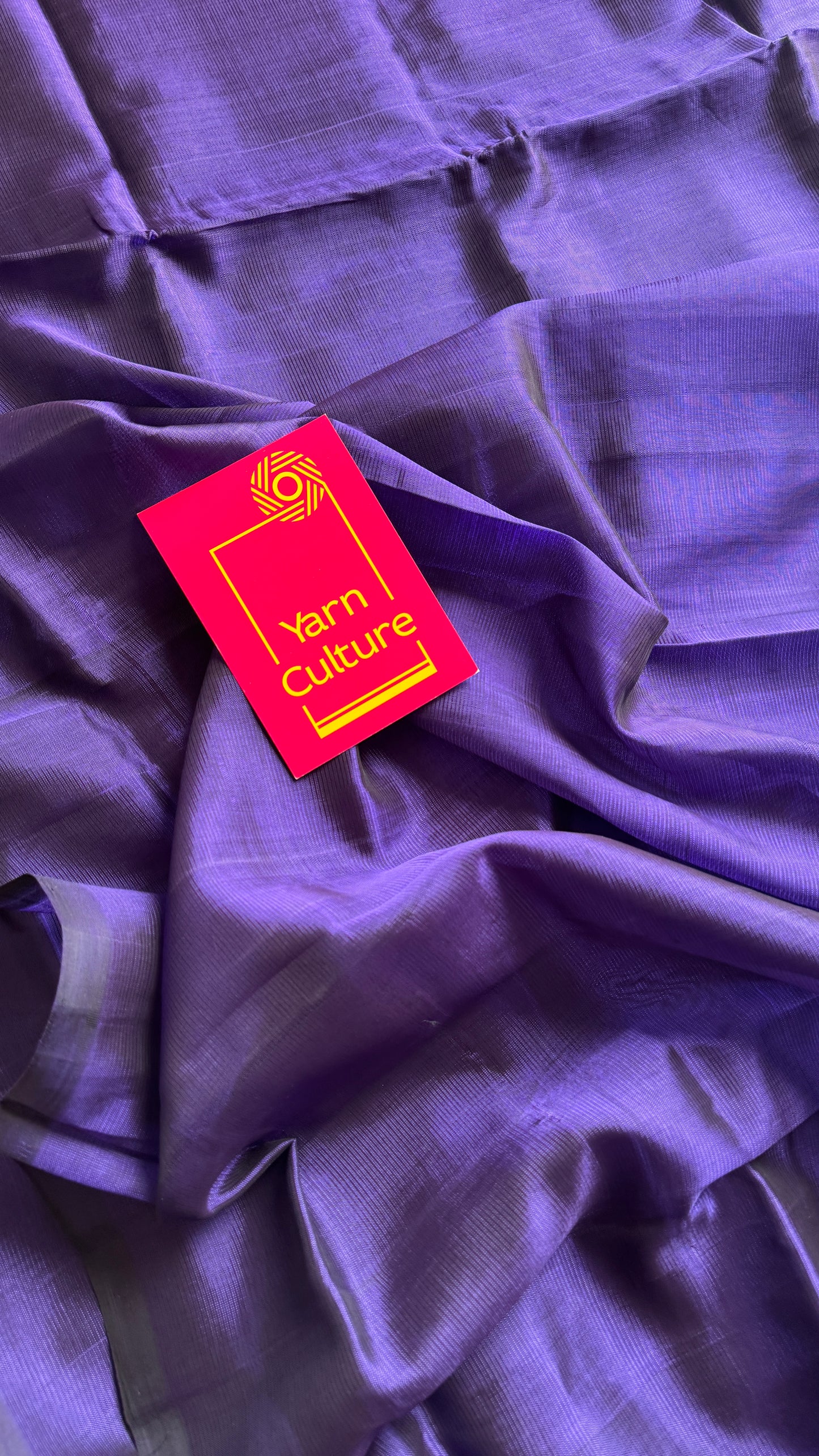 Plain violet, mangalgiri silk cotton, handwoven, soft, light weight - YCWOTDMSCM12