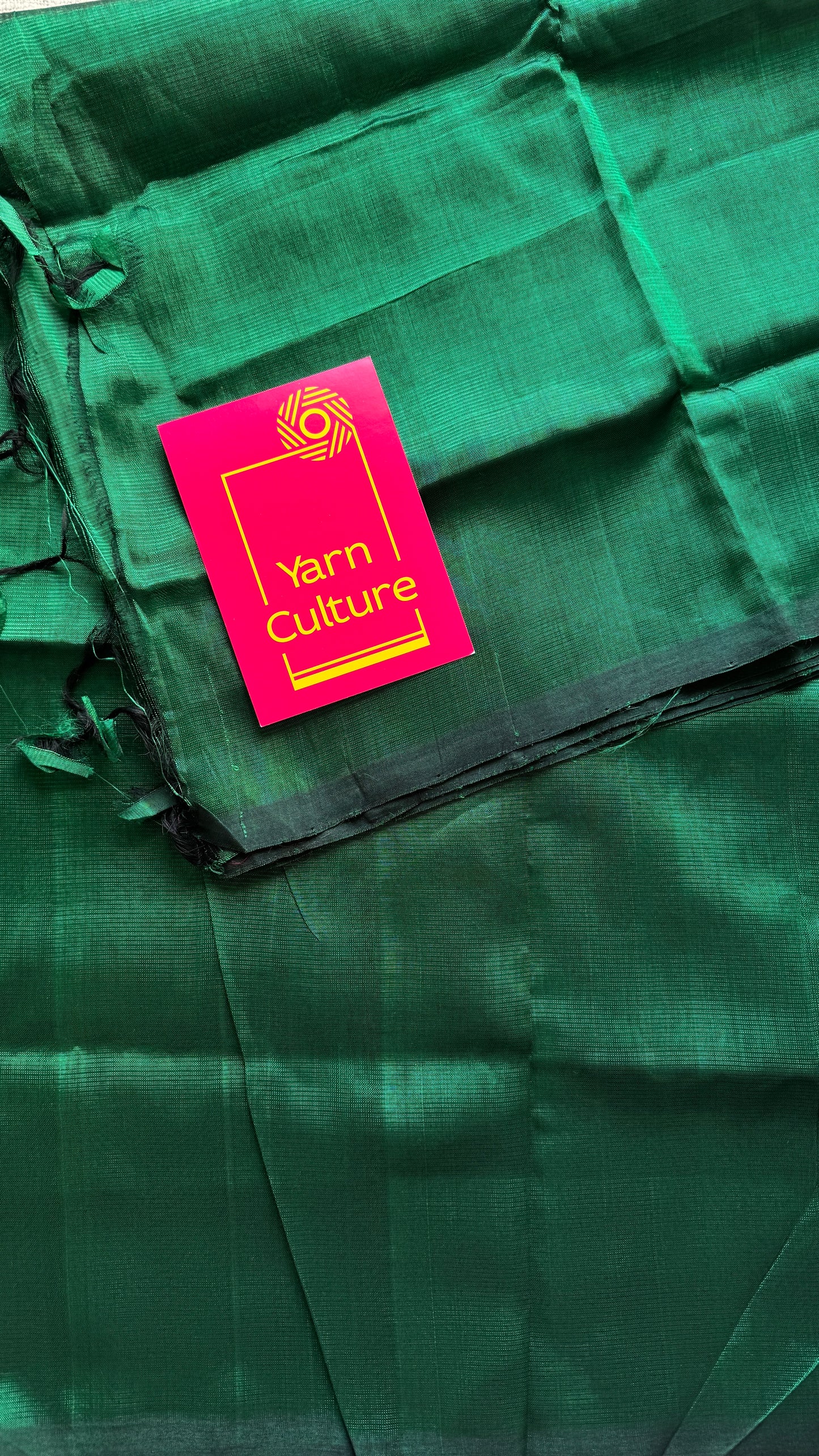 Plain green, mangalgiri silk cotton, handwoven, soft, light weight- YCWOTDMSCM14
