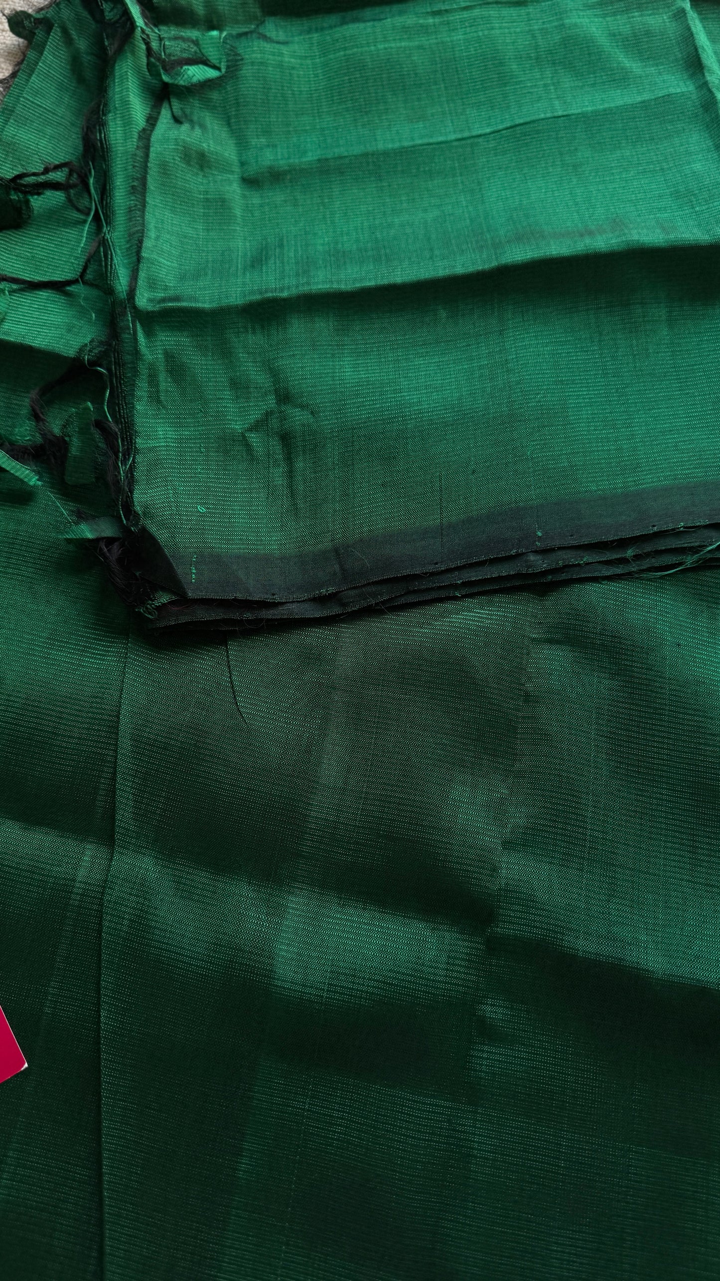 Plain green, mangalgiri silk cotton, handwoven, soft, light weight- YCWOTDMSCM14