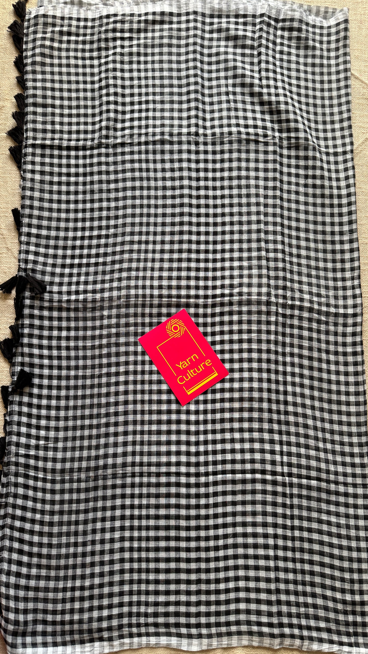 Black and white checks, mul cotton YCBCMCM11