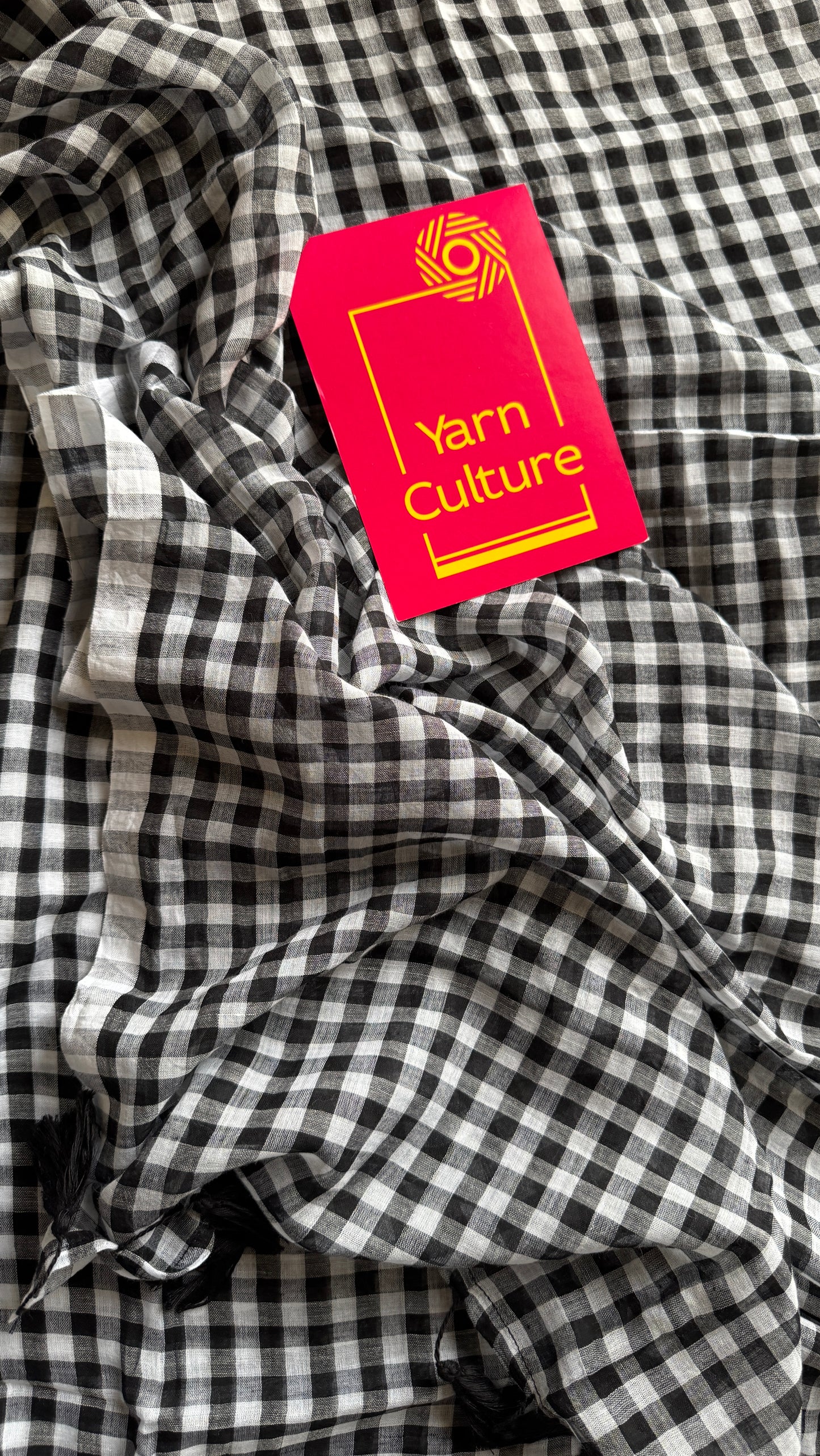 Black and white checks, mul cotton YCBCMCM11