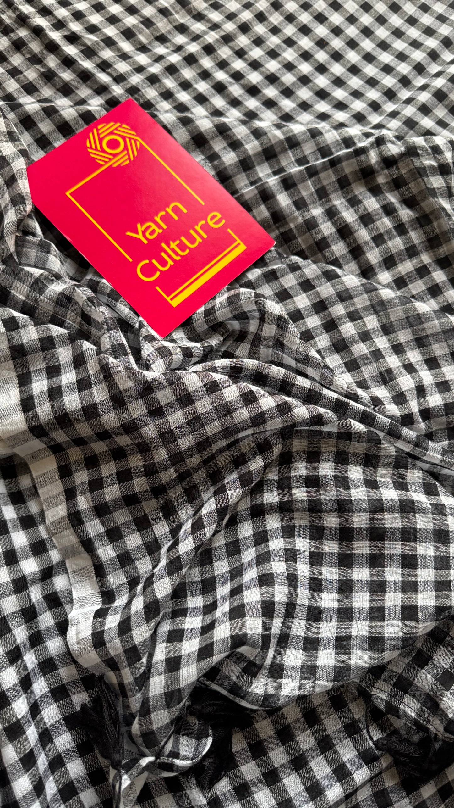 Black and white checks, mul cotton YCBCMCM11