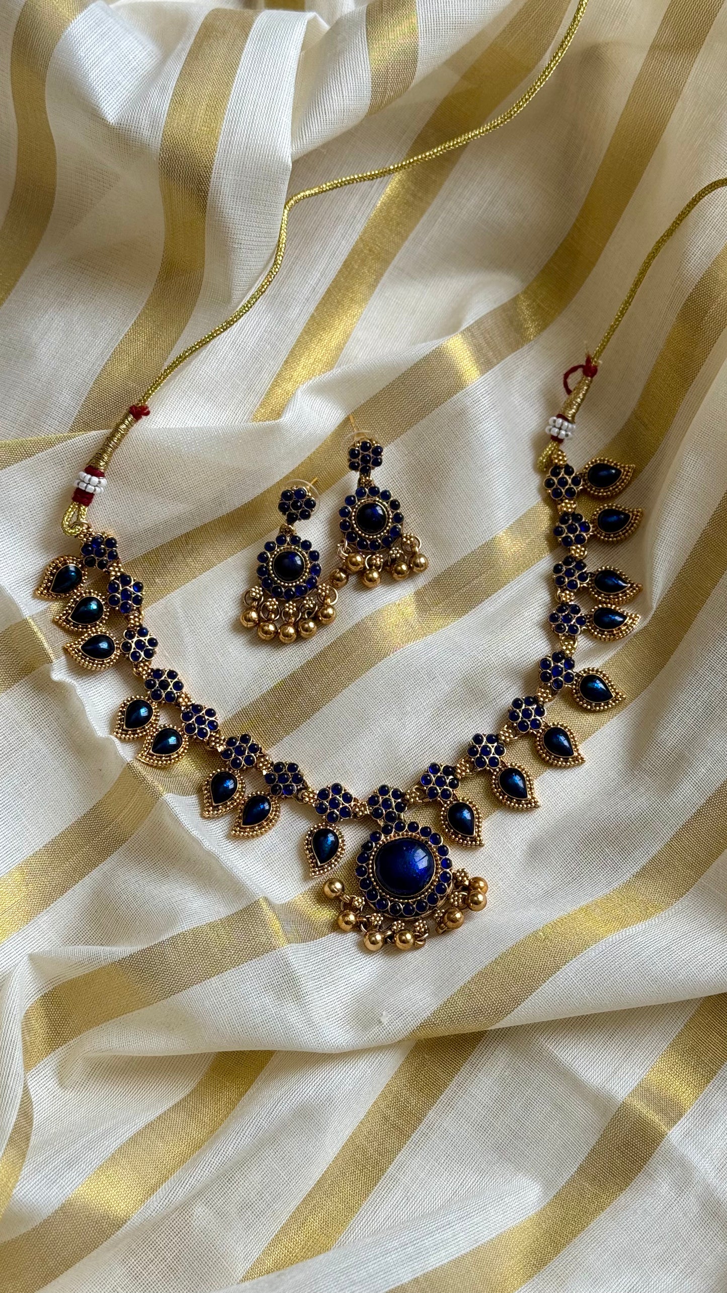 Blue stone pendant necklace - YCAGC12