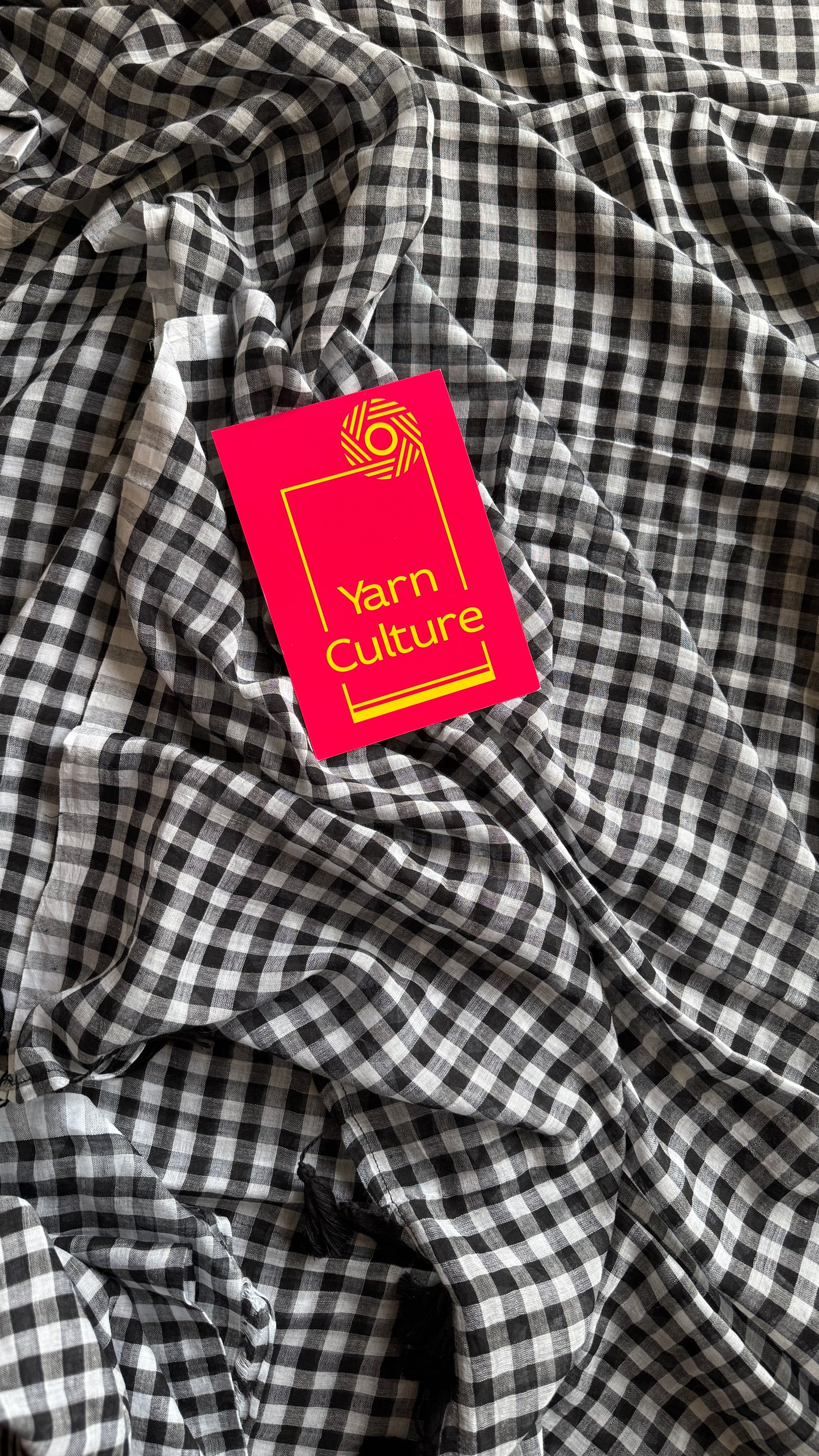 Black and white checks, mul cotton YCBCMCM11